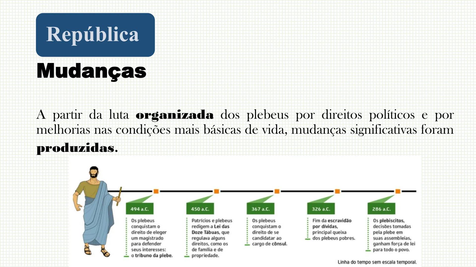 Roma Antigua Periodização
A história da civilização romana, tradicionalmente, é
dividida em três fases:
• Monarquia (753 - 509 а.С.);
•Repúb