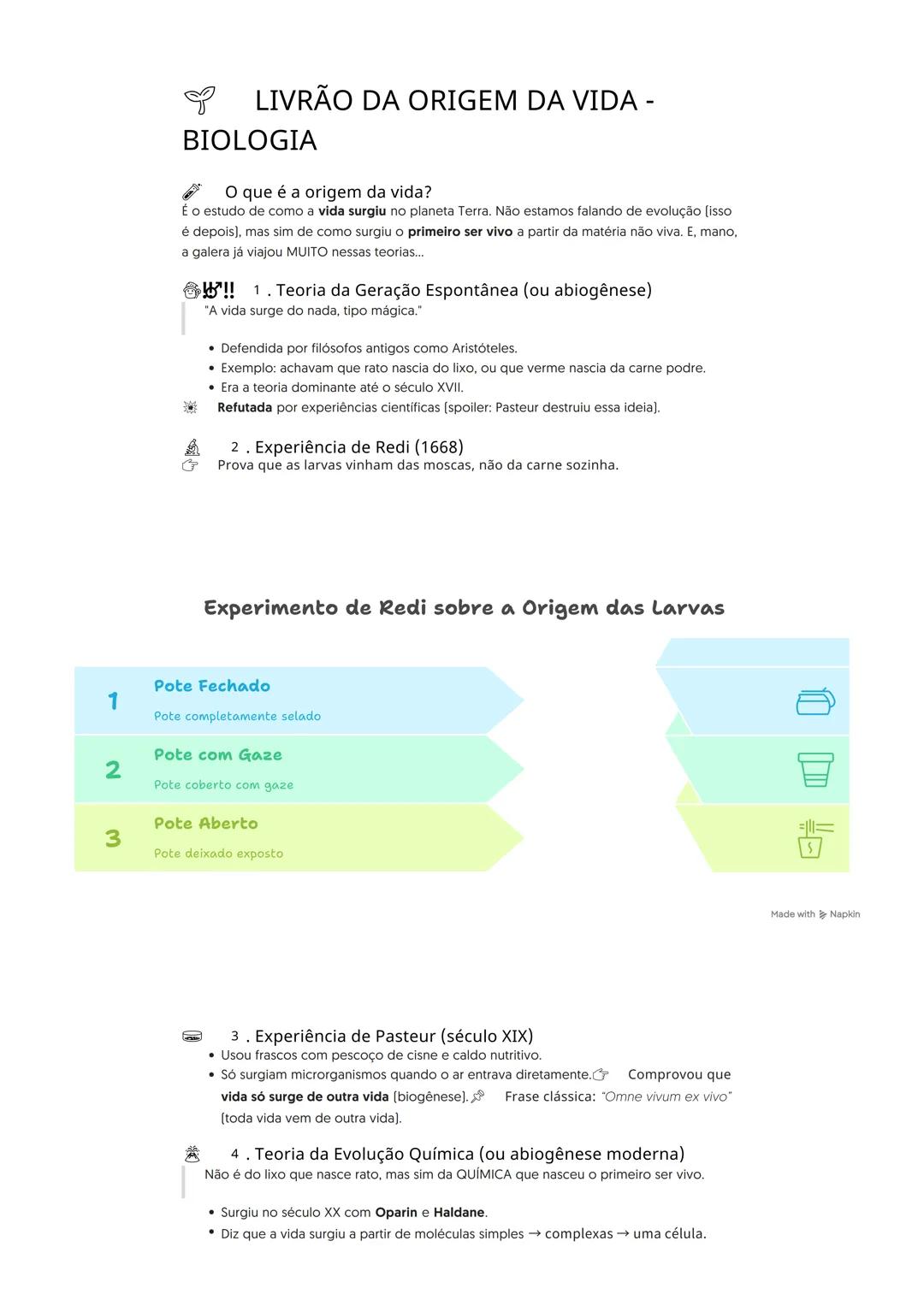 ## LIVRÃO DA ORIGEM DA VIDA -
## BIOLOGIA
**O que é a origem da vida?**
É o estudo de como a vida surgiu no planeta Terra. Não estamos fal