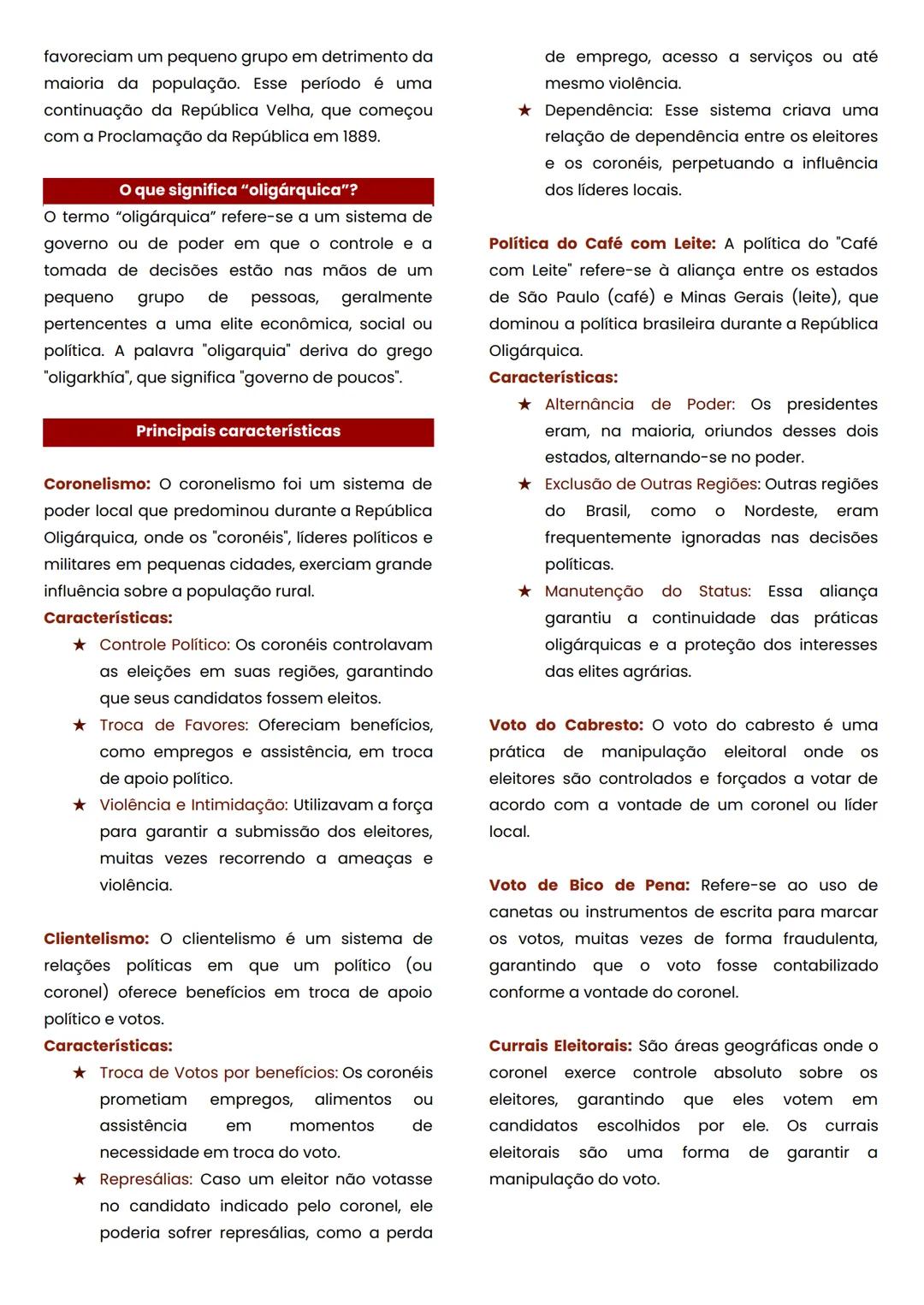 # História
## O que foi a República Velha?
A República Velha é o período da história do Brasil que se estende de 1889, quando foi proclamad