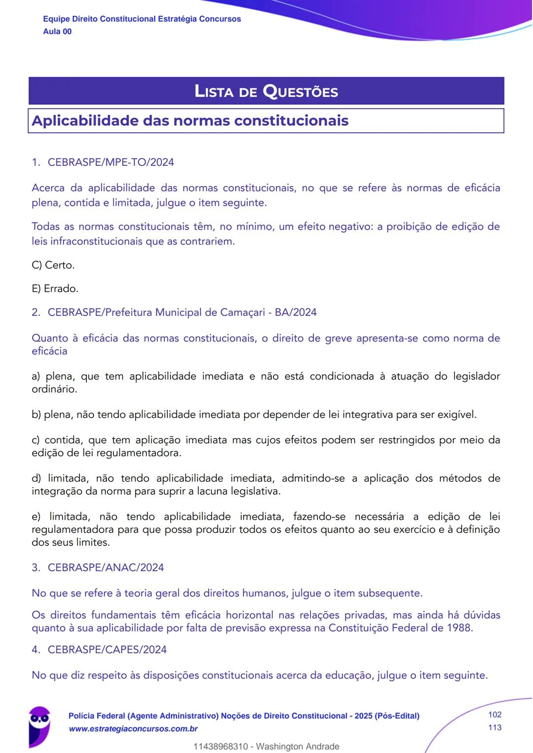 Estratégia
Concursos
Aula 00
Polícia Federal (Agente Administrativo)
Noções de Direito Constitucional - 2025
(Pós-Edital)
Autor:
Equipe Dire