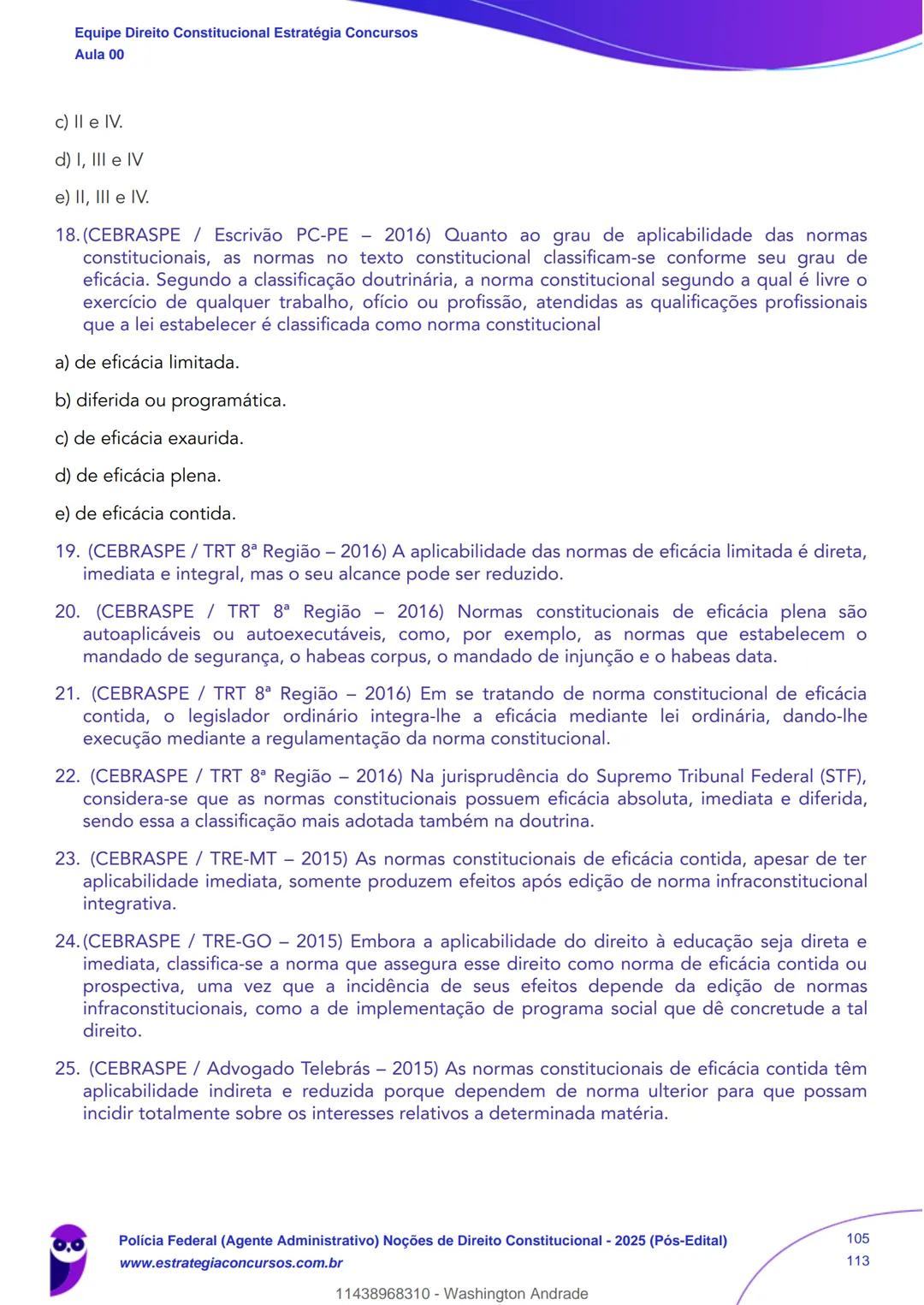 Estratégia
Concursos
Aula 00
Polícia Federal (Agente Administrativo)
Noções de Direito Constitucional - 2025
(Pós-Edital)
Autor:
Equipe Dire