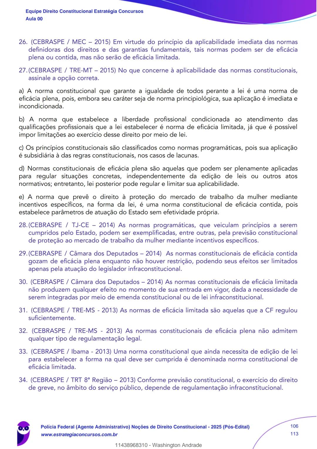 Estratégia
Concursos
Aula 00
Polícia Federal (Agente Administrativo)
Noções de Direito Constitucional - 2025
(Pós-Edital)
Autor:
Equipe Dire