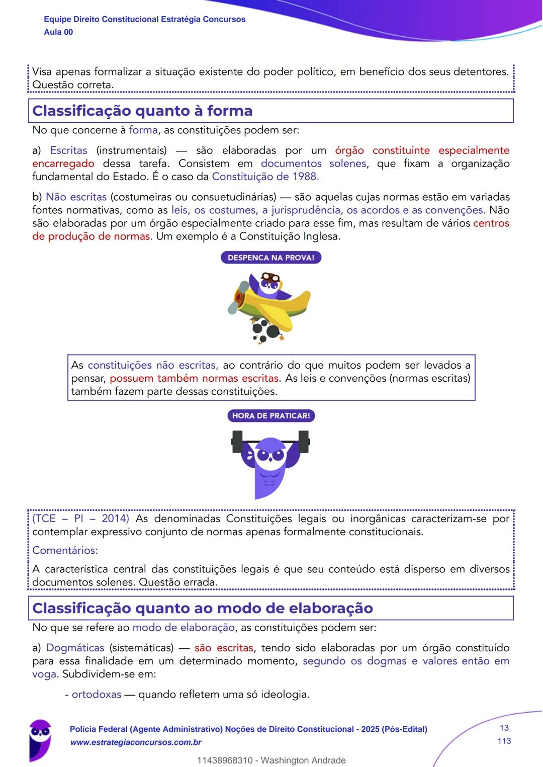 Estratégia
Concursos
Aula 00
Polícia Federal (Agente Administrativo)
Noções de Direito Constitucional - 2025
(Pós-Edital)
Autor:
Equipe Dire