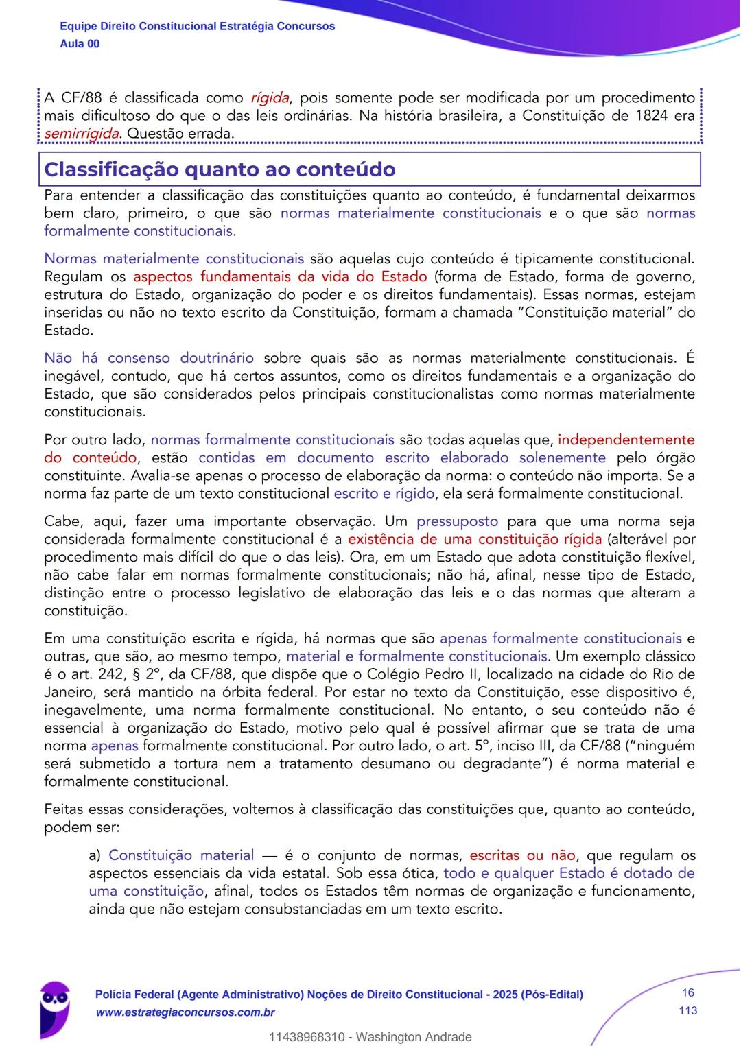 Estratégia
Concursos
Aula 00
Polícia Federal (Agente Administrativo)
Noções de Direito Constitucional - 2025
(Pós-Edital)
Autor:
Equipe Dire