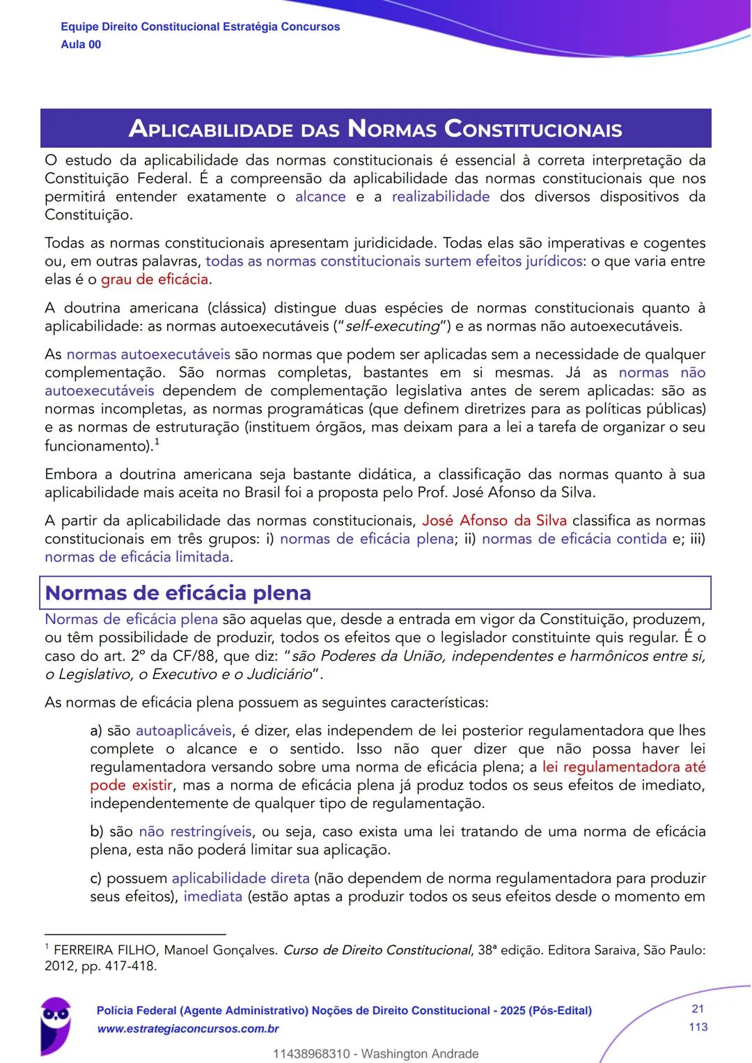 Estratégia
Concursos
Aula 00
Polícia Federal (Agente Administrativo)
Noções de Direito Constitucional - 2025
(Pós-Edital)
Autor:
Equipe Dire