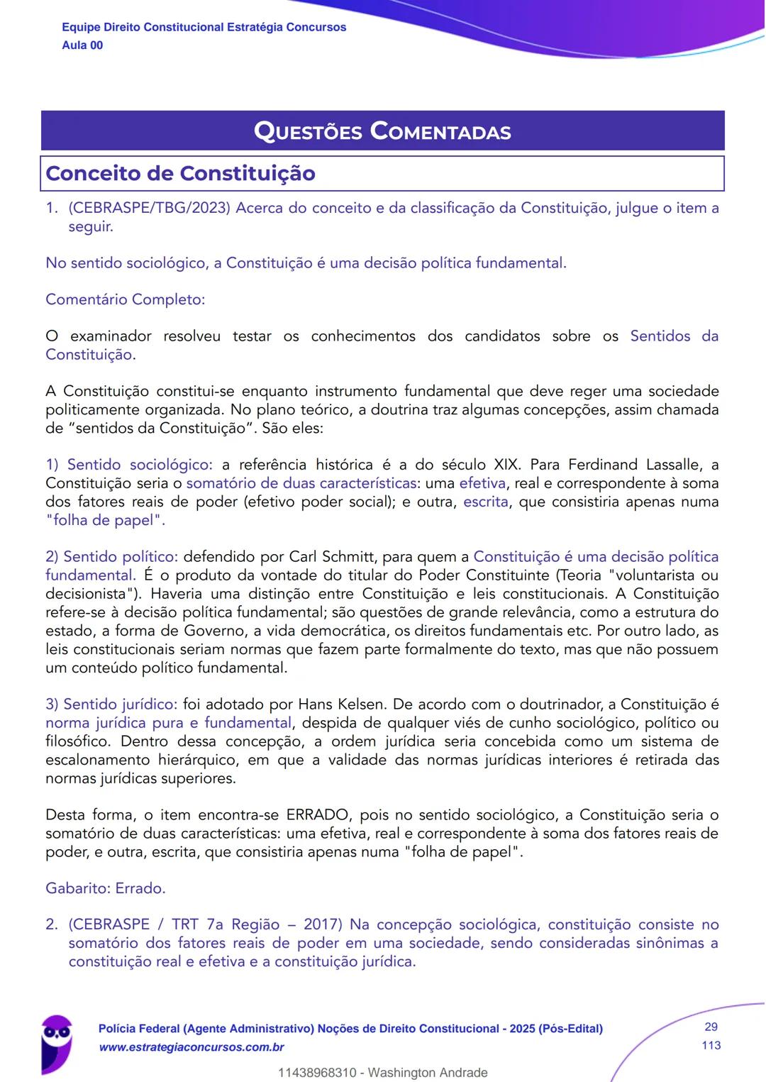 Estratégia
Concursos
Aula 00
Polícia Federal (Agente Administrativo)
Noções de Direito Constitucional - 2025
(Pós-Edital)
Autor:
Equipe Dire