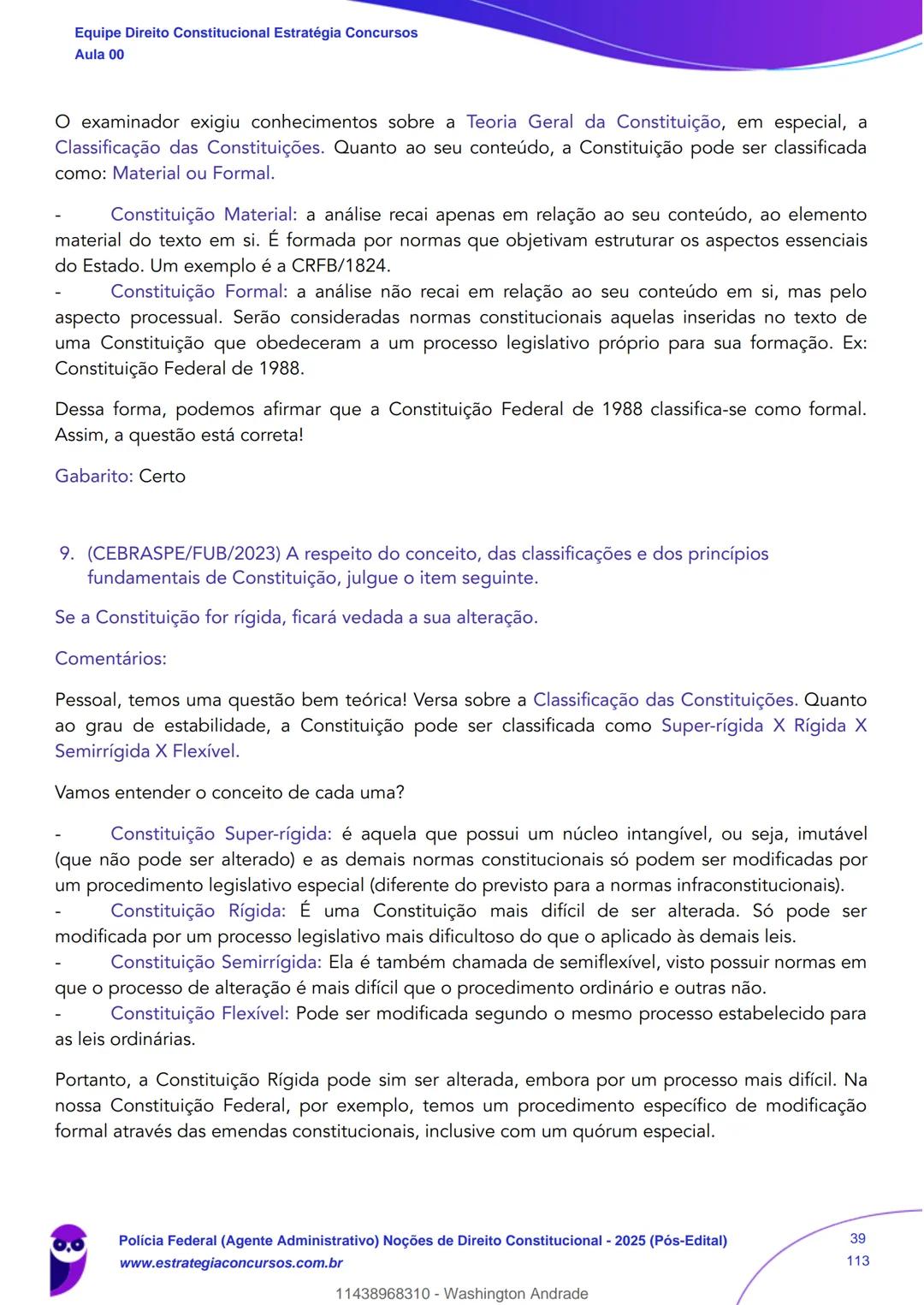 Estratégia
Concursos
Aula 00
Polícia Federal (Agente Administrativo)
Noções de Direito Constitucional - 2025
(Pós-Edital)
Autor:
Equipe Dire