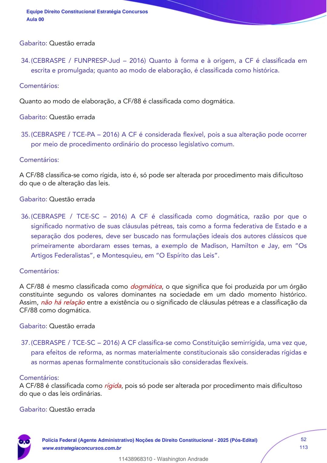 Estratégia
Concursos
Aula 00
Polícia Federal (Agente Administrativo)
Noções de Direito Constitucional - 2025
(Pós-Edital)
Autor:
Equipe Dire