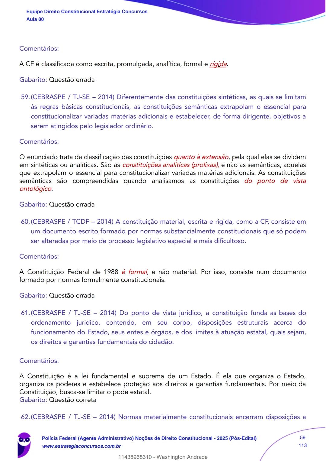 Estratégia
Concursos
Aula 00
Polícia Federal (Agente Administrativo)
Noções de Direito Constitucional - 2025
(Pós-Edital)
Autor:
Equipe Dire