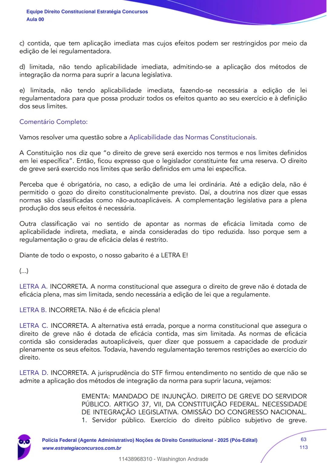 Estratégia
Concursos
Aula 00
Polícia Federal (Agente Administrativo)
Noções de Direito Constitucional - 2025
(Pós-Edital)
Autor:
Equipe Dire