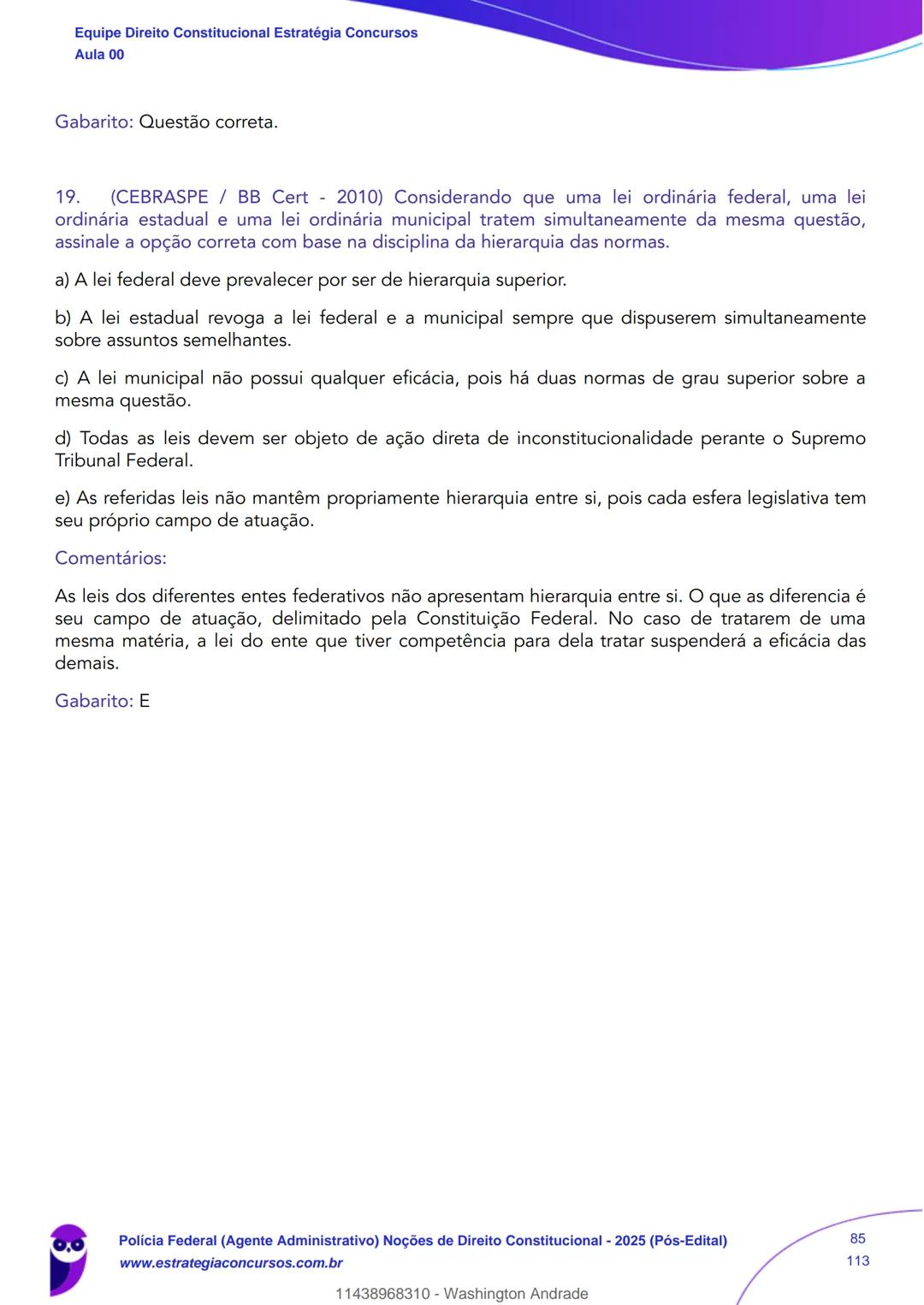 Estratégia
Concursos
Aula 00
Polícia Federal (Agente Administrativo)
Noções de Direito Constitucional - 2025
(Pós-Edital)
Autor:
Equipe Dire