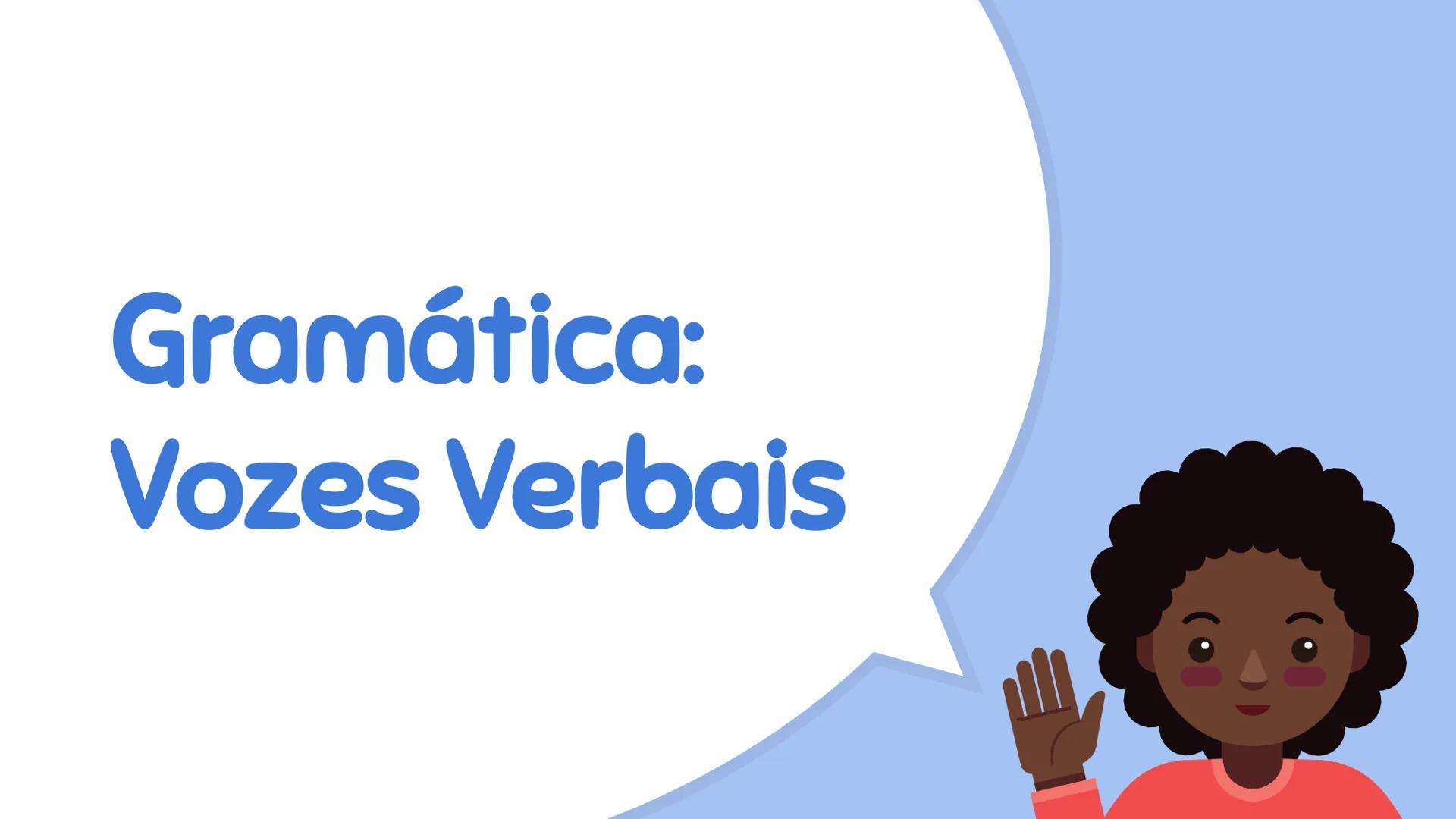 # Gramática: Vozes Verbais Eu vi um filme
sobre índios
na TV.
Será que é o mesmo
que eu vi?
O filme foi baseado
em fatos reais?
É esse mesmo