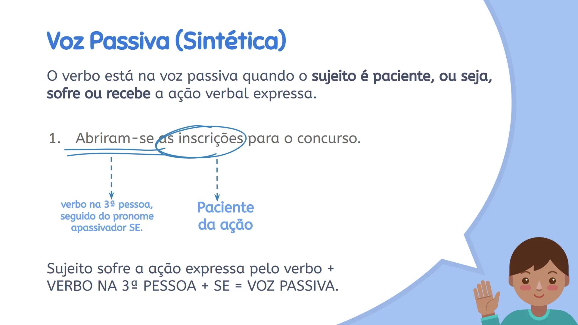 # Gramática: Vozes Verbais Eu vi um filme
sobre índios
na TV.
Será que é o mesmo
que eu vi?
O filme foi baseado
em fatos reais?
É esse mesmo