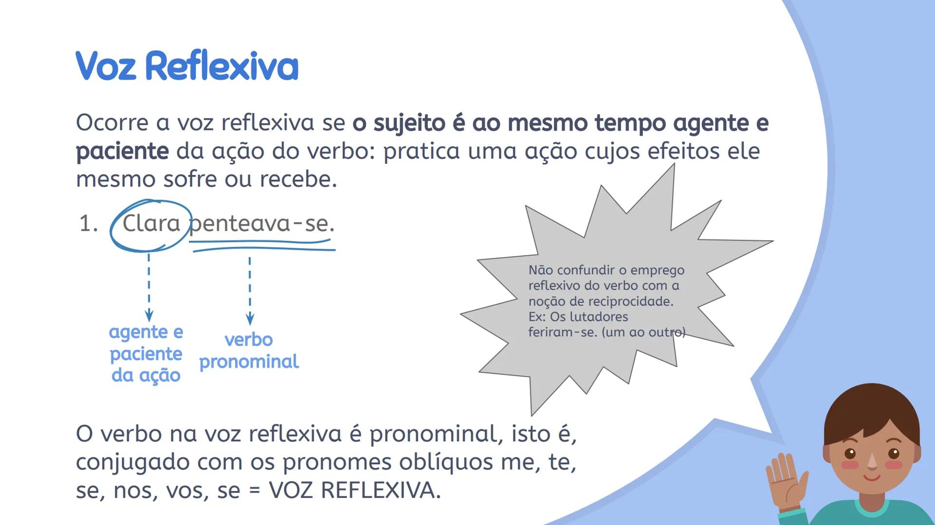 # Gramática: Vozes Verbais Eu vi um filme
sobre índios
na TV.
Será que é o mesmo
que eu vi?
O filme foi baseado
em fatos reais?
É esse mesmo