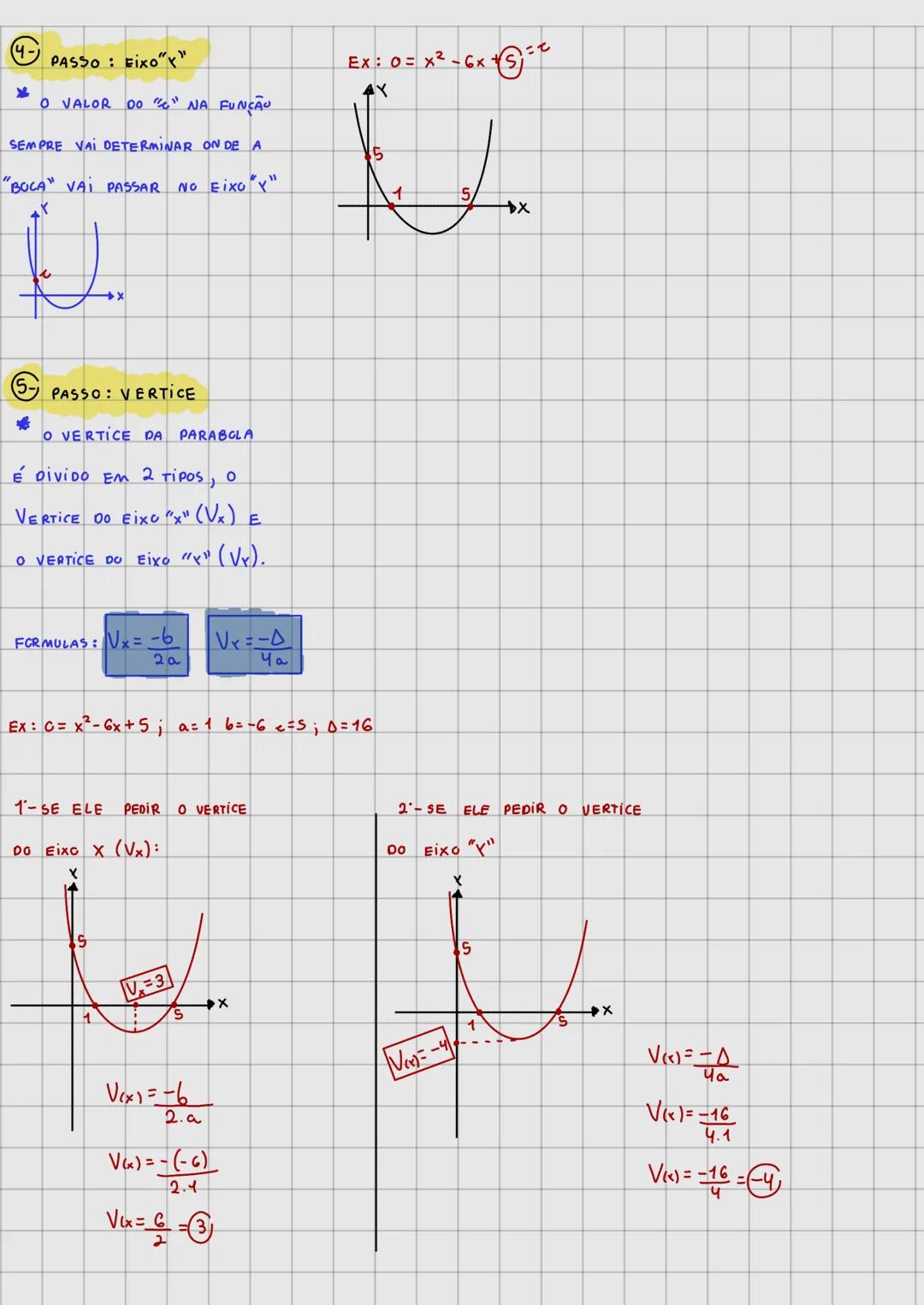 --- OCR Start ---
Função 2-grau
PASS: CÁLCULO
BHASKARA
x=-6-50
20
FORMULAS: 4=62-40c
Ex: 0=x²-6x+5 a=1 6=-6 c=5
0=-)-6(-4.1.5-6( 2016 م ==
Δ