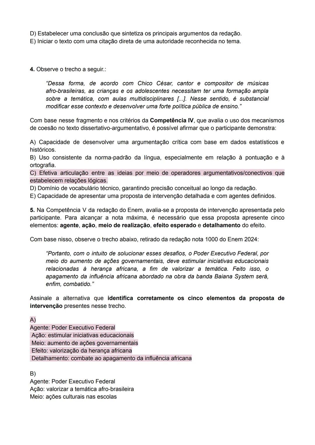 REVISÃO BIMESTRAL
Redação - Profa. Amanda Silva
Leia atentamente a redação a seguir, de autoria do estudante Rafael Assunção, que obteve
not