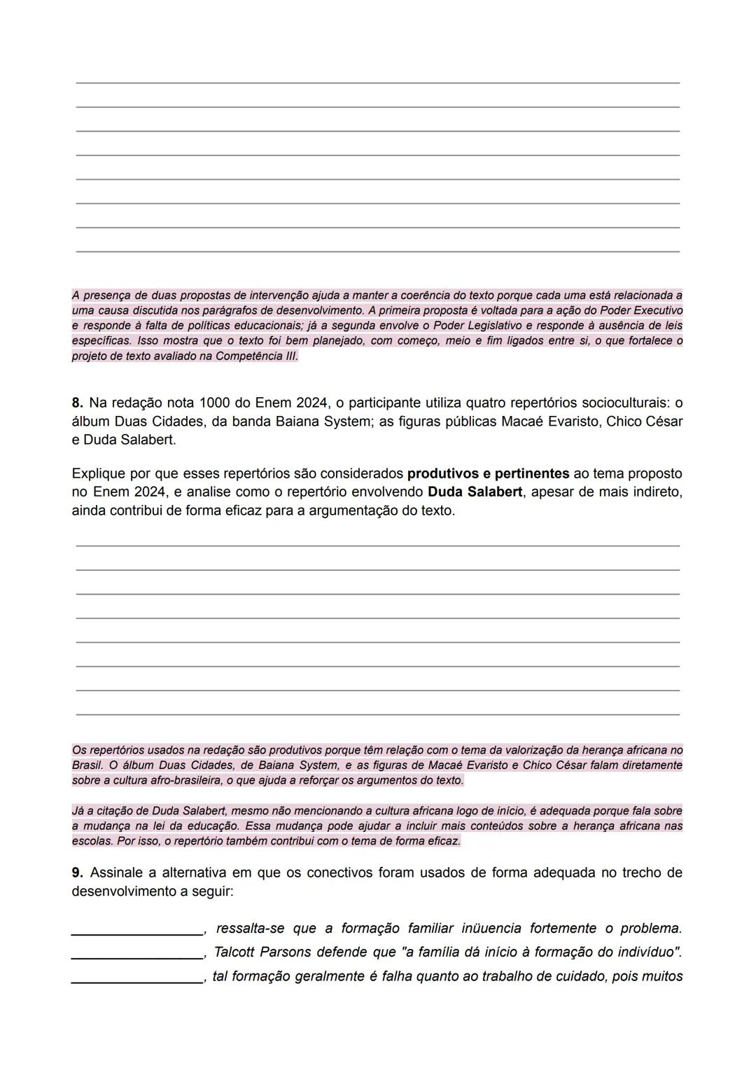 REVISÃO BIMESTRAL
Redação - Profa. Amanda Silva
Leia atentamente a redação a seguir, de autoria do estudante Rafael Assunção, que obteve
not