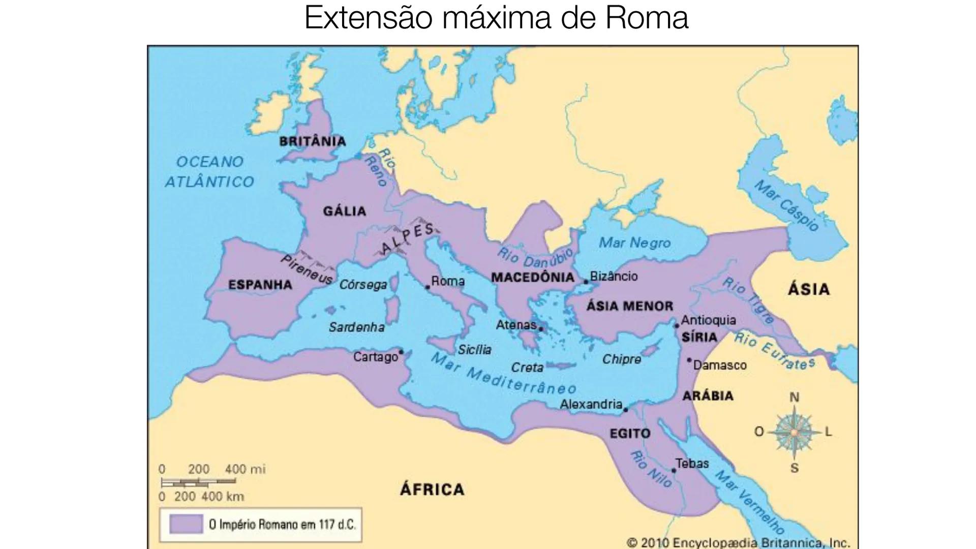 # Civilizações Clássicas do Mediterrâneo:
Roma
Prof. Márcia Marinho •
Por trás na nossa língua uma
história
•
Você sabia que o português,