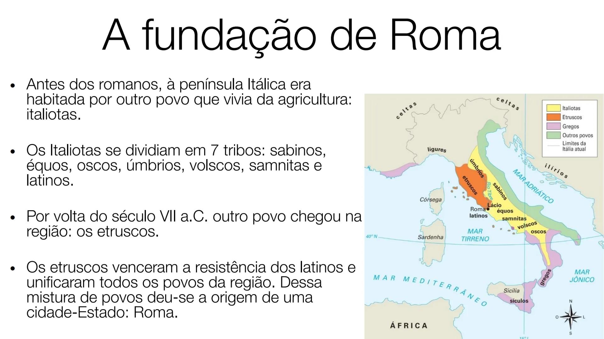 # Civilizações Clássicas do Mediterrâneo:
Roma
Prof. Márcia Marinho •
Por trás na nossa língua uma
história
•
Você sabia que o português,