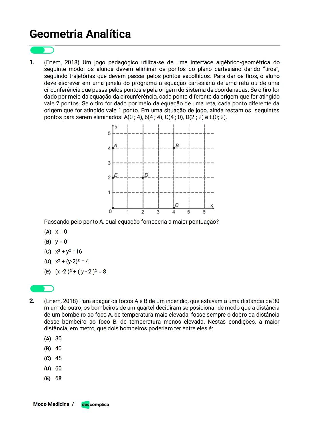 des complica
APOSTILA
MODO MEDICINA
VOLUME 2
UMA CURADORIA DE QUESTÕES ENEM QUE VAI TURBINAR SEUS ESTUDOS
RUMO À APROVAÇÃO EM MEDICINA! Sumá