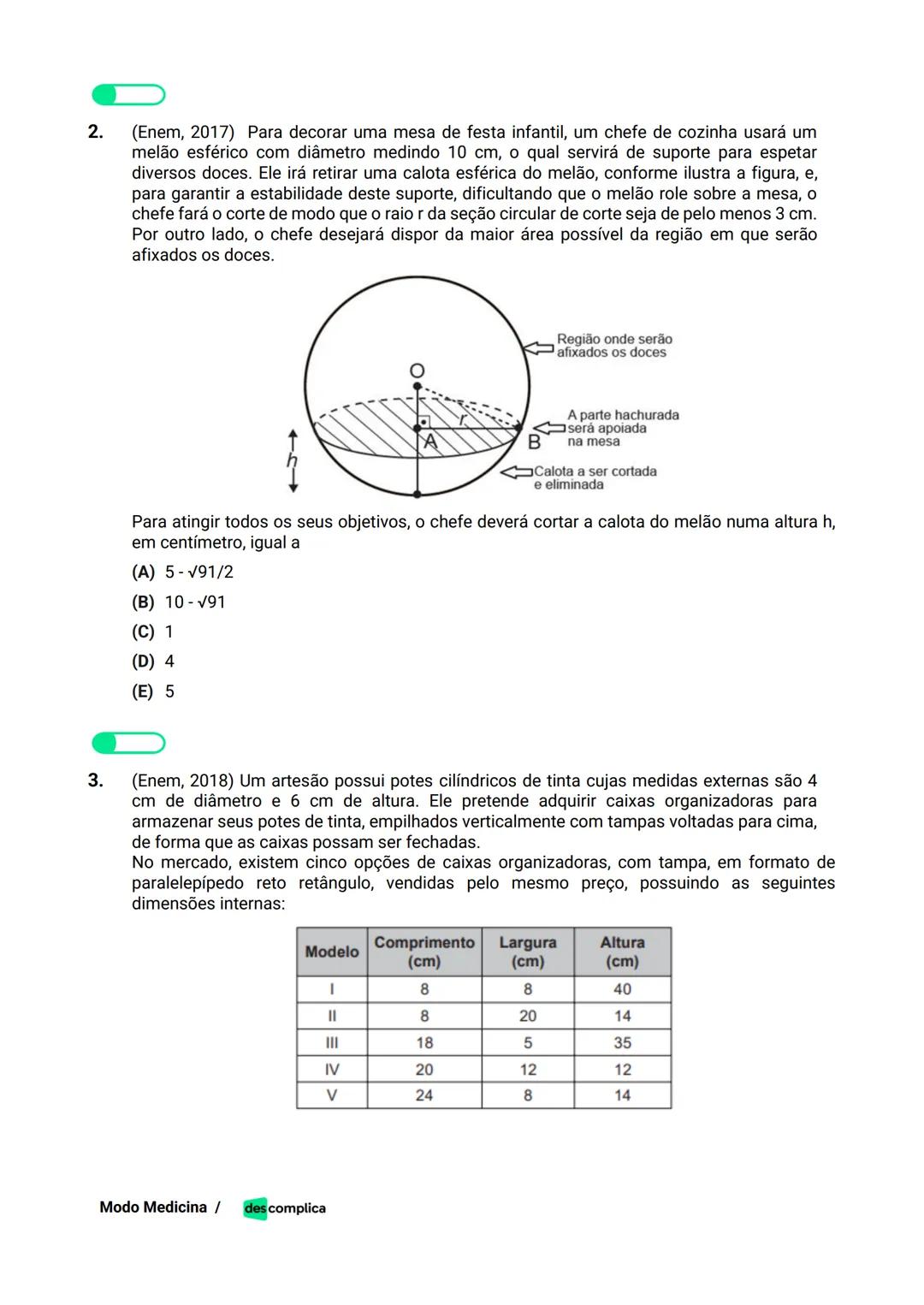 des complica
APOSTILA
MODO MEDICINA
VOLUME 2
UMA CURADORIA DE QUESTÕES ENEM QUE VAI TURBINAR SEUS ESTUDOS
RUMO À APROVAÇÃO EM MEDICINA! Sumá