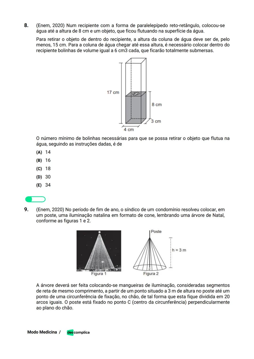 des complica
APOSTILA
MODO MEDICINA
VOLUME 2
UMA CURADORIA DE QUESTÕES ENEM QUE VAI TURBINAR SEUS ESTUDOS
RUMO À APROVAÇÃO EM MEDICINA! Sumá