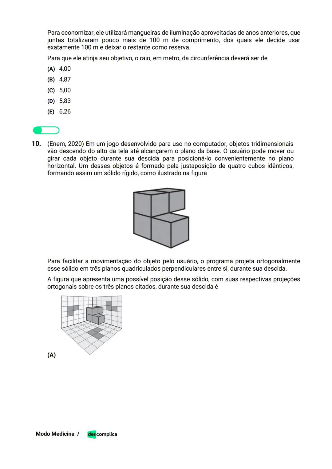 des complica
APOSTILA
MODO MEDICINA
VOLUME 2
UMA CURADORIA DE QUESTÕES ENEM QUE VAI TURBINAR SEUS ESTUDOS
RUMO À APROVAÇÃO EM MEDICINA! Sumá