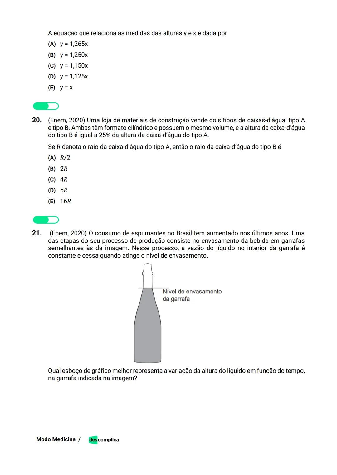 des complica
APOSTILA
MODO MEDICINA
VOLUME 2
UMA CURADORIA DE QUESTÕES ENEM QUE VAI TURBINAR SEUS ESTUDOS
RUMO À APROVAÇÃO EM MEDICINA! Sumá