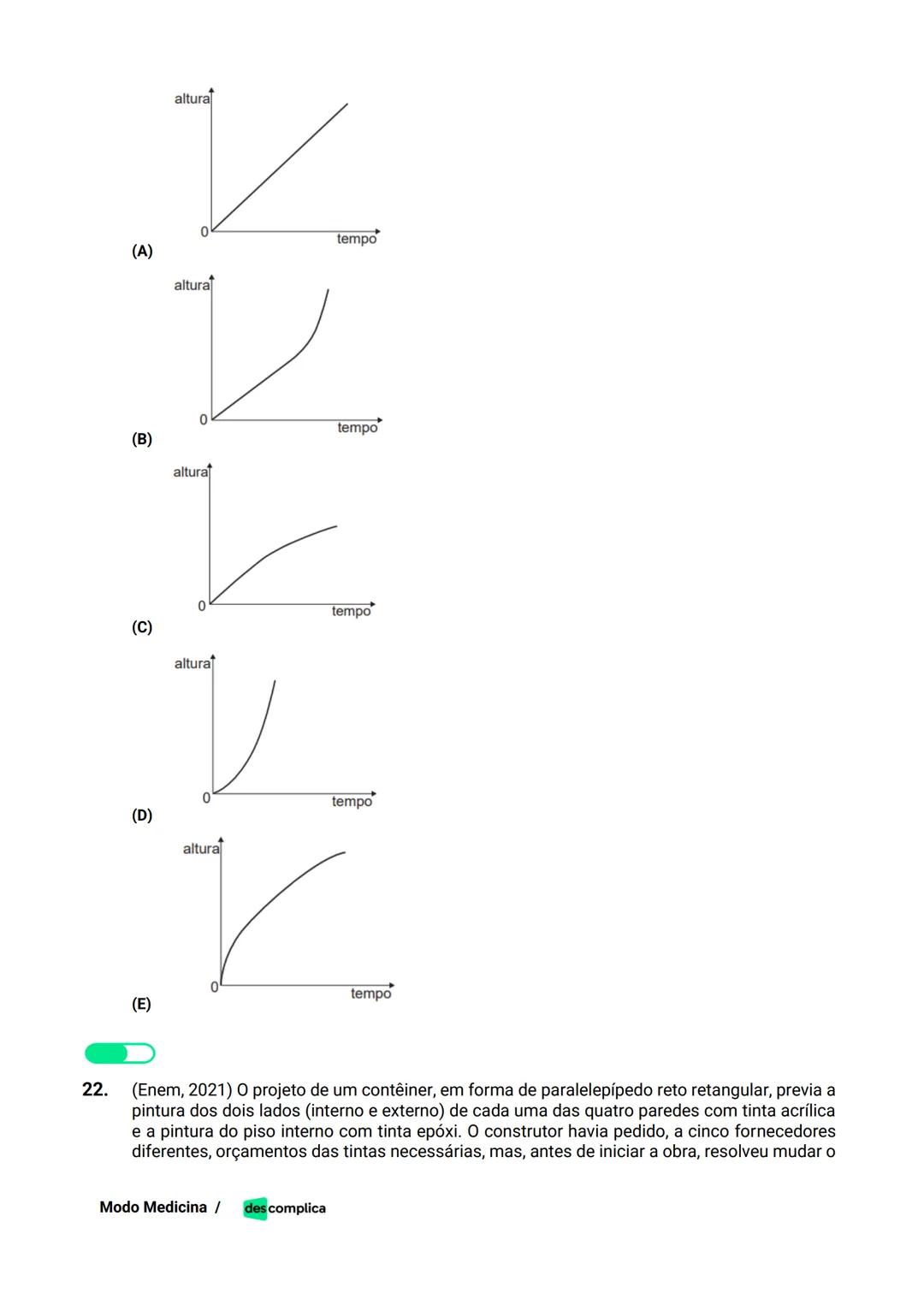 des complica
APOSTILA
MODO MEDICINA
VOLUME 2
UMA CURADORIA DE QUESTÕES ENEM QUE VAI TURBINAR SEUS ESTUDOS
RUMO À APROVAÇÃO EM MEDICINA! Sumá