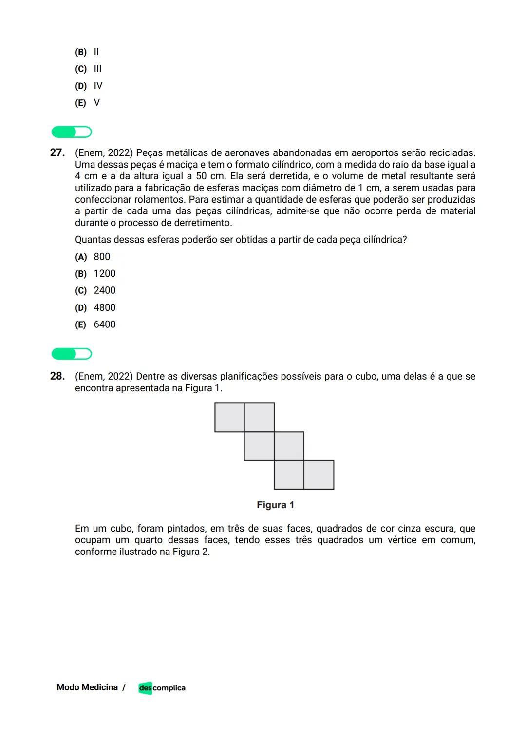 des complica
APOSTILA
MODO MEDICINA
VOLUME 2
UMA CURADORIA DE QUESTÕES ENEM QUE VAI TURBINAR SEUS ESTUDOS
RUMO À APROVAÇÃO EM MEDICINA! Sumá