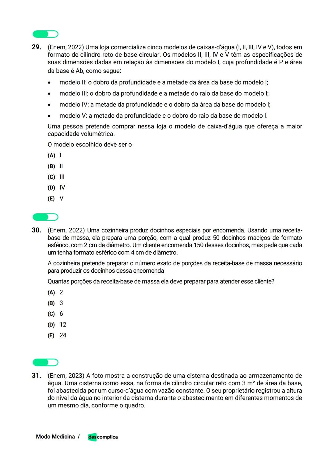des complica
APOSTILA
MODO MEDICINA
VOLUME 2
UMA CURADORIA DE QUESTÕES ENEM QUE VAI TURBINAR SEUS ESTUDOS
RUMO À APROVAÇÃO EM MEDICINA! Sumá