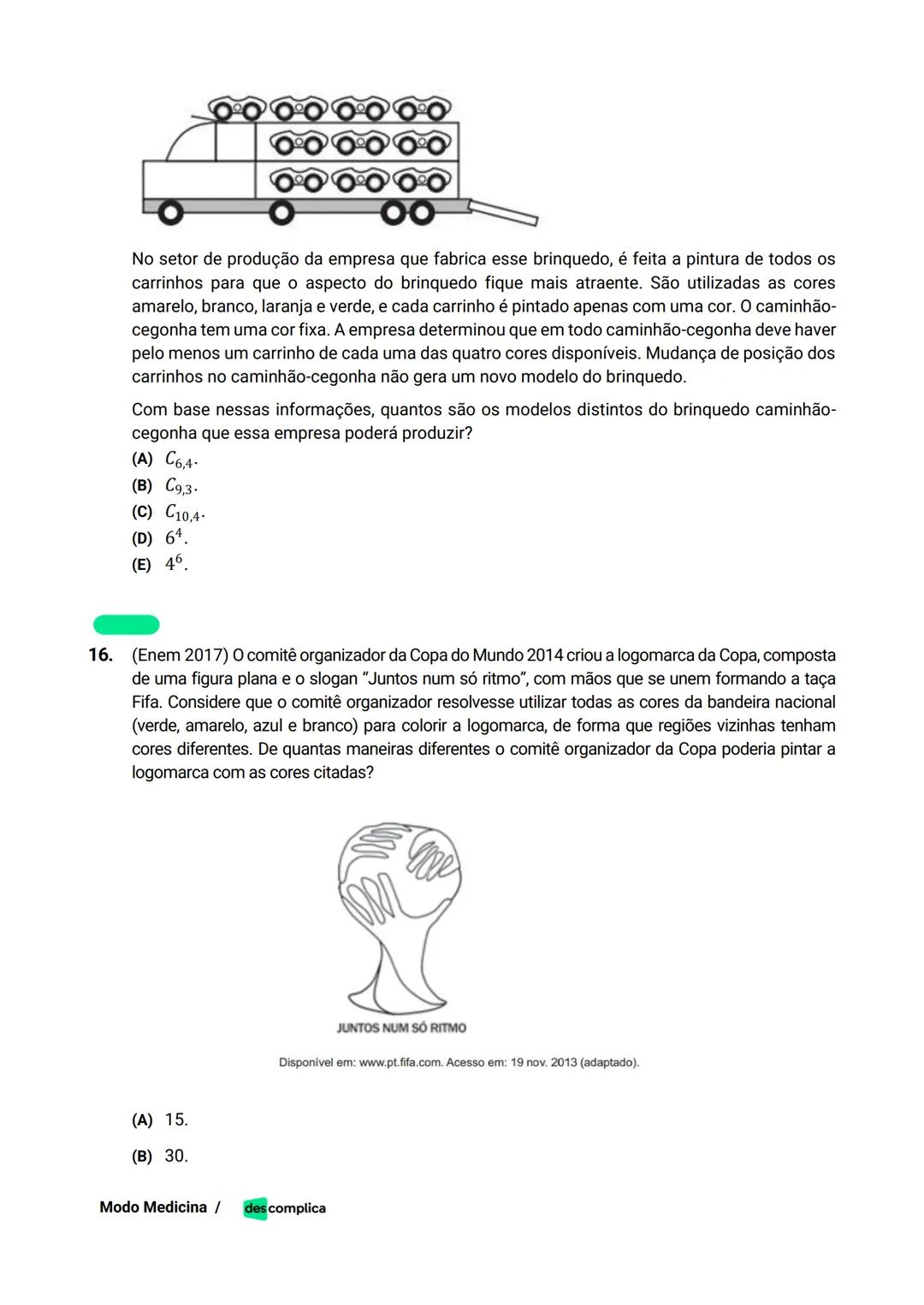 des complica
APOSTILA
MODO MEDICINA
VOLUME 2
UMA CURADORIA DE QUESTÕES ENEM QUE VAI TURBINAR SEUS ESTUDOS
RUMO À APROVAÇÃO EM MEDICINA! Sumá