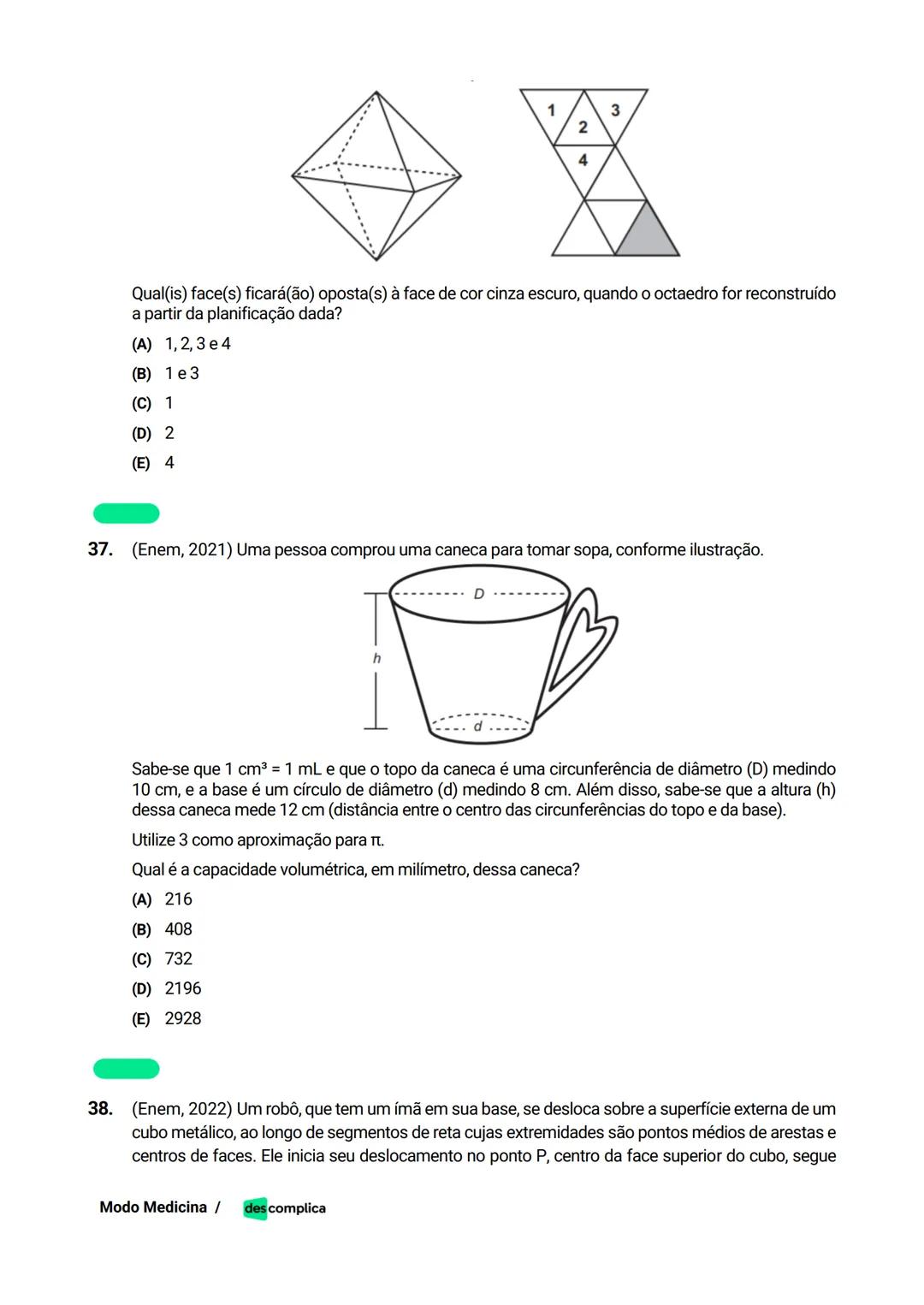 des complica
APOSTILA
MODO MEDICINA
VOLUME 2
UMA CURADORIA DE QUESTÕES ENEM QUE VAI TURBINAR SEUS ESTUDOS
RUMO À APROVAÇÃO EM MEDICINA! Sumá