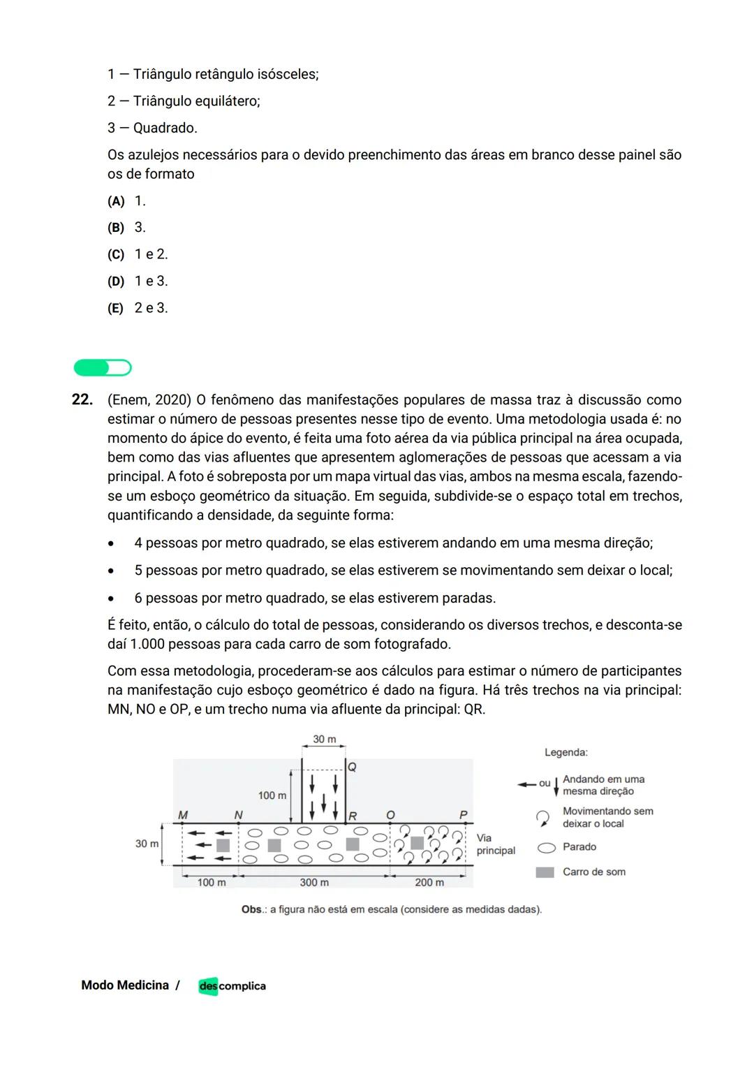 des complica
APOSTILA
MODO MEDICINA
VOLUME 2
UMA CURADORIA DE QUESTÕES ENEM QUE VAI TURBINAR SEUS ESTUDOS
RUMO À APROVAÇÃO EM MEDICINA! Sumá