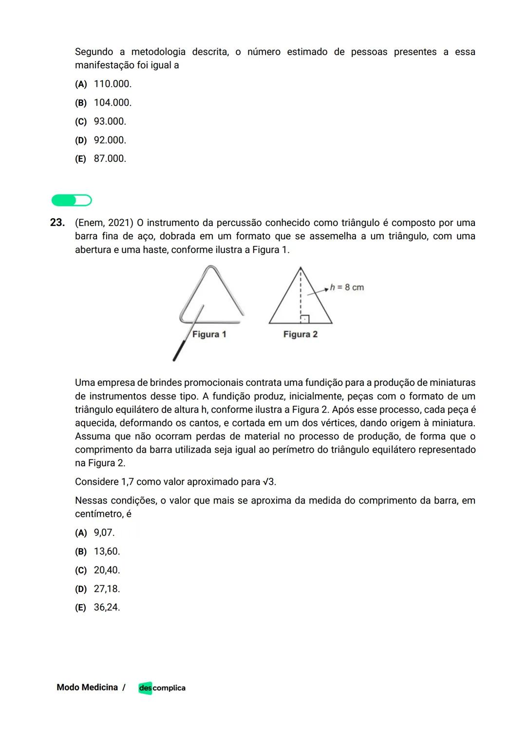 des complica
APOSTILA
MODO MEDICINA
VOLUME 2
UMA CURADORIA DE QUESTÕES ENEM QUE VAI TURBINAR SEUS ESTUDOS
RUMO À APROVAÇÃO EM MEDICINA! Sumá