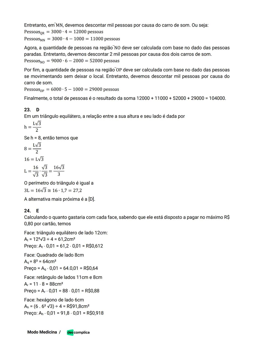 des complica
APOSTILA
MODO MEDICINA
VOLUME 2
UMA CURADORIA DE QUESTÕES ENEM QUE VAI TURBINAR SEUS ESTUDOS
RUMO À APROVAÇÃO EM MEDICINA! Sumá