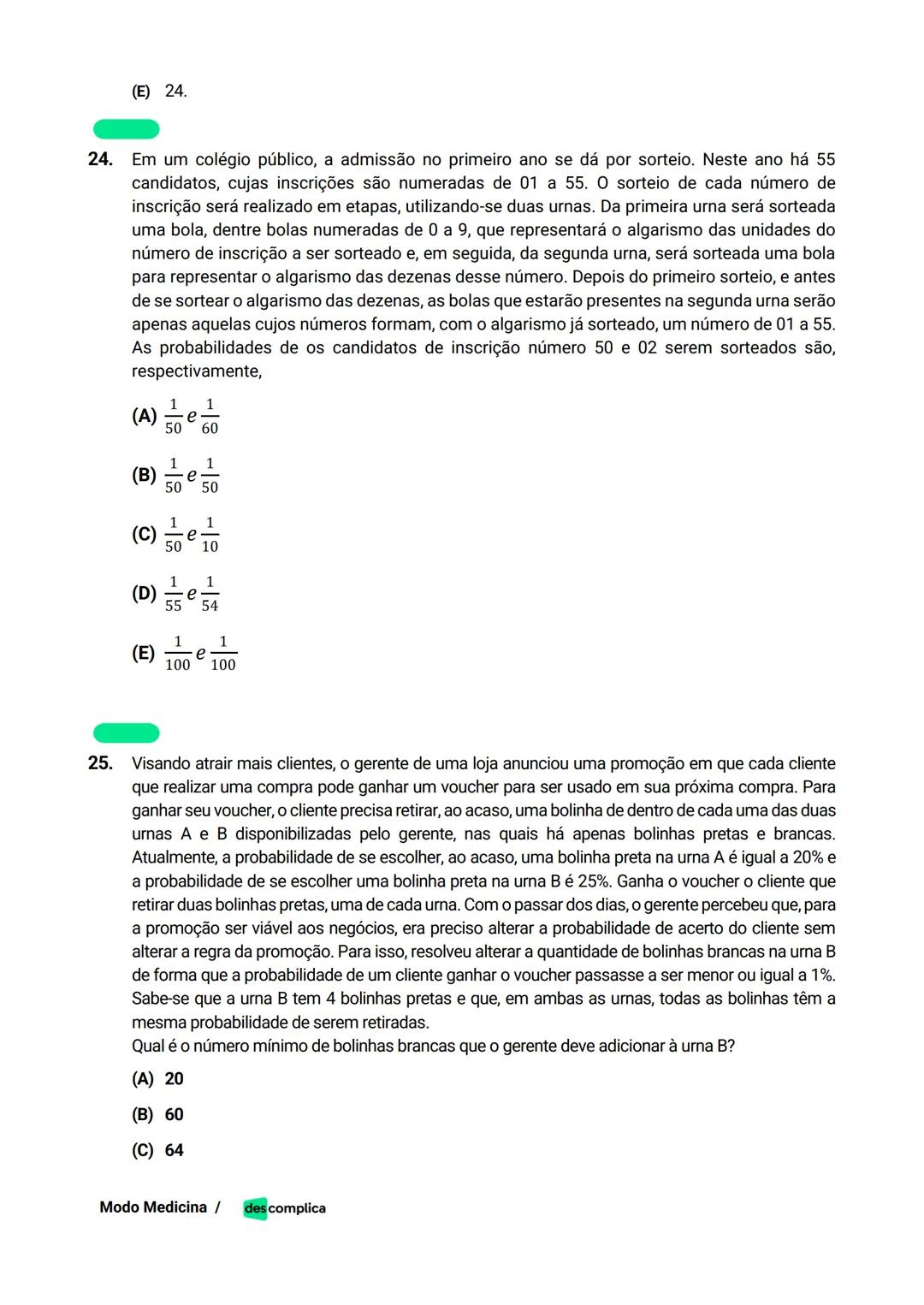 des complica
APOSTILA
MODO MEDICINA
VOLUME 2
UMA CURADORIA DE QUESTÕES ENEM QUE VAI TURBINAR SEUS ESTUDOS
RUMO À APROVAÇÃO EM MEDICINA! Sumá