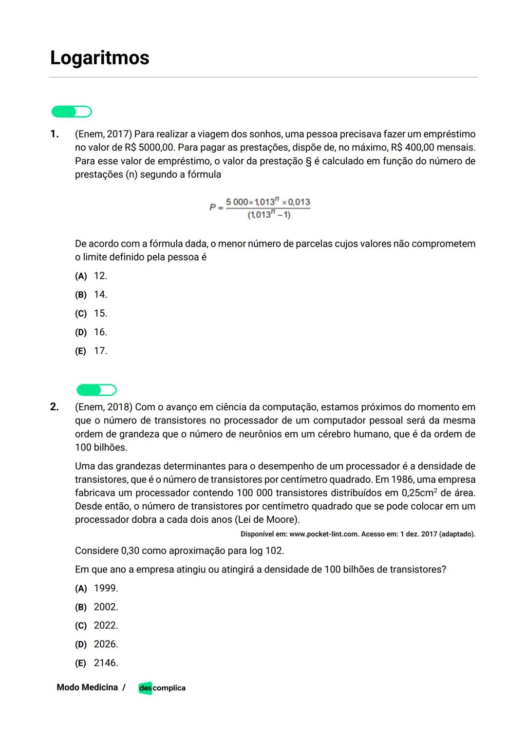 des complica
APOSTILA
MODO MEDICINA
VOLUME 2
UMA CURADORIA DE QUESTÕES ENEM QUE VAI TURBINAR SEUS ESTUDOS
RUMO À APROVAÇÃO EM MEDICINA! Sumá