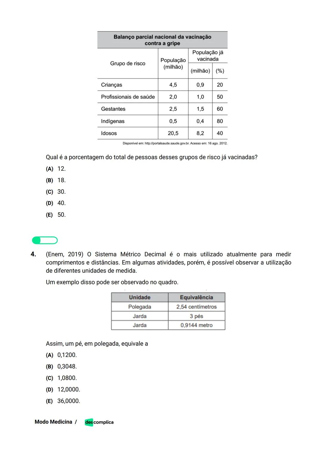 des complica
APOSTILA
MODO MEDICINA
VOLUME 2
UMA CURADORIA DE QUESTÕES ENEM QUE VAI TURBINAR SEUS ESTUDOS
RUMO À APROVAÇÃO EM MEDICINA! Sumá