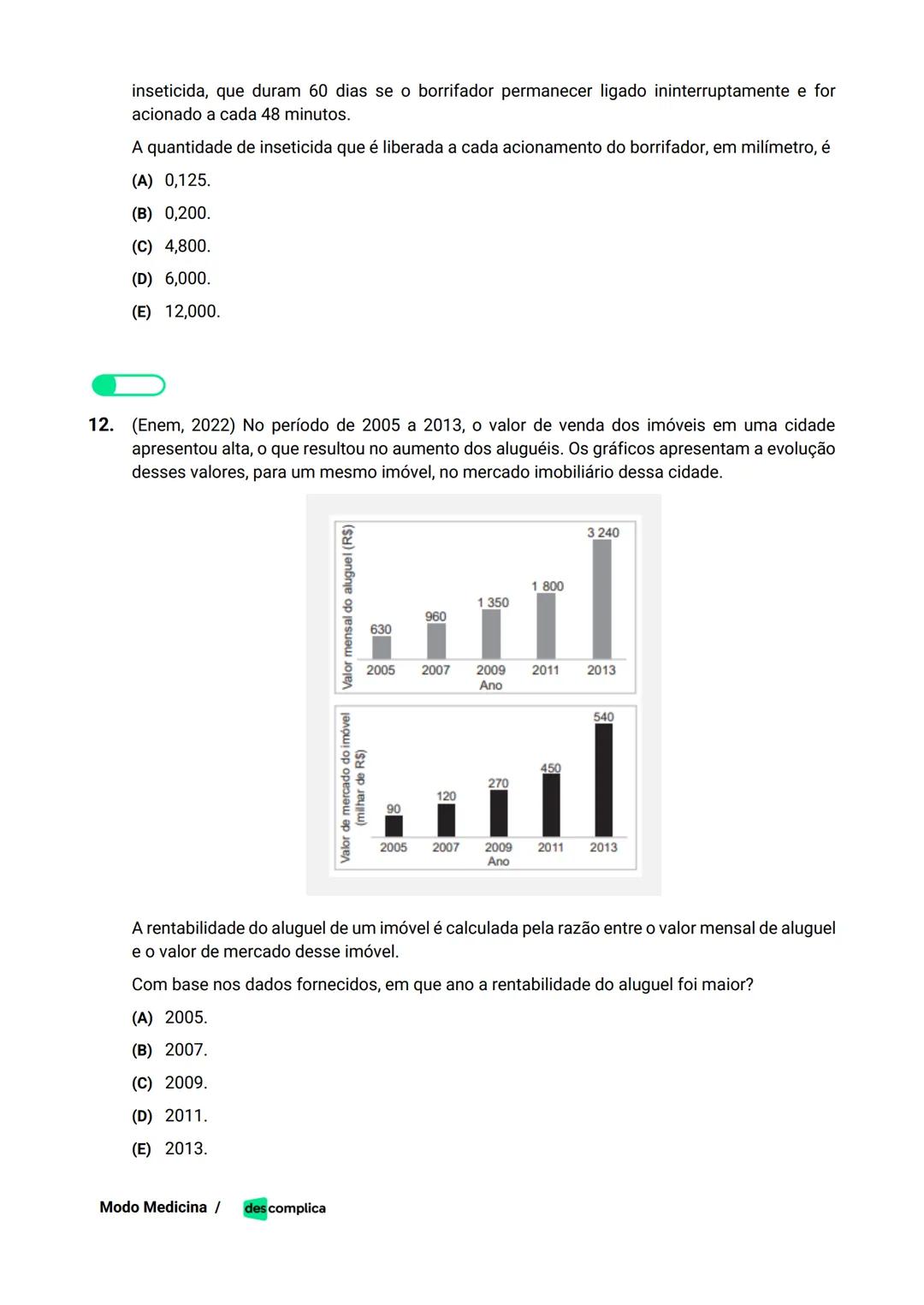 des complica
APOSTILA
MODO MEDICINA
VOLUME 2
UMA CURADORIA DE QUESTÕES ENEM QUE VAI TURBINAR SEUS ESTUDOS
RUMO À APROVAÇÃO EM MEDICINA! Sumá