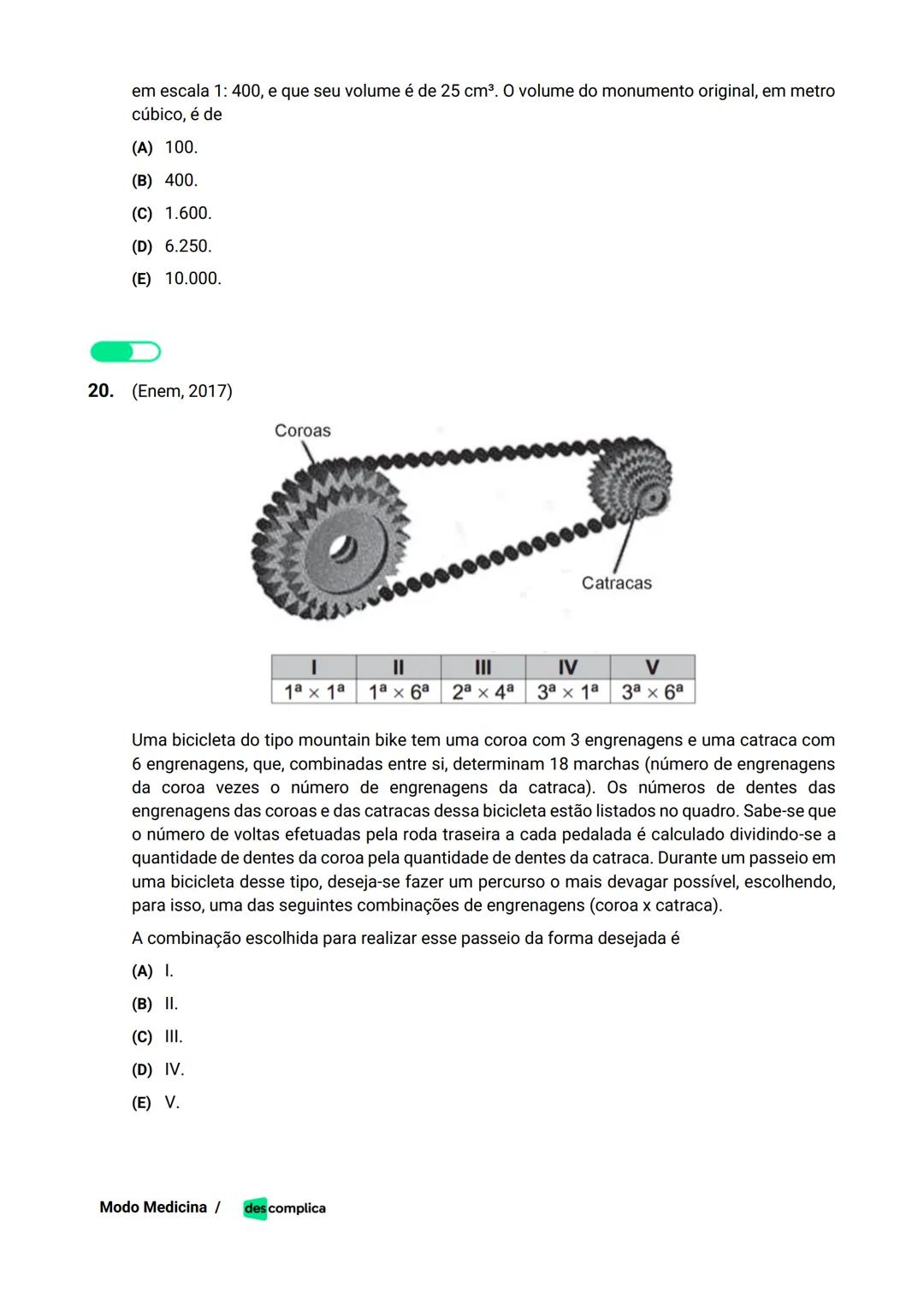 des complica
APOSTILA
MODO MEDICINA
VOLUME 2
UMA CURADORIA DE QUESTÕES ENEM QUE VAI TURBINAR SEUS ESTUDOS
RUMO À APROVAÇÃO EM MEDICINA! Sumá