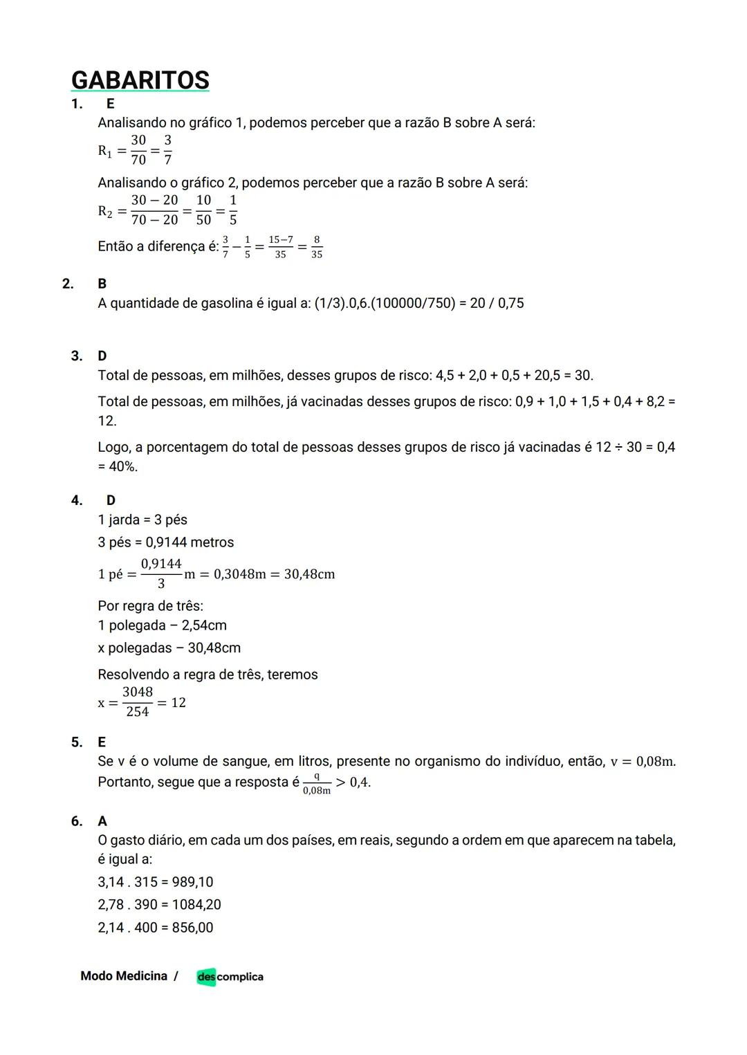 des complica
APOSTILA
MODO MEDICINA
VOLUME 2
UMA CURADORIA DE QUESTÕES ENEM QUE VAI TURBINAR SEUS ESTUDOS
RUMO À APROVAÇÃO EM MEDICINA! Sumá