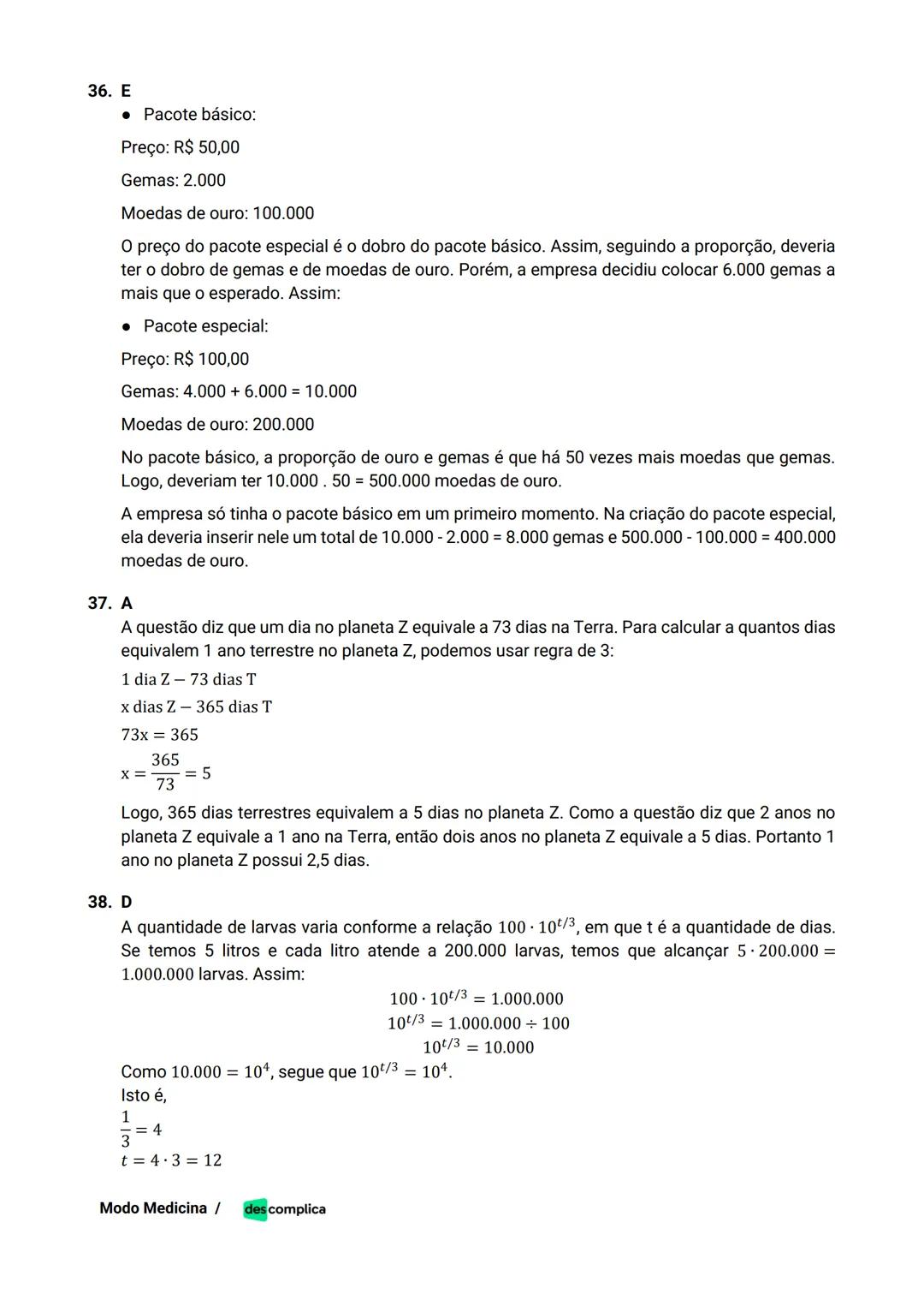 des complica
APOSTILA
MODO MEDICINA
VOLUME 2
UMA CURADORIA DE QUESTÕES ENEM QUE VAI TURBINAR SEUS ESTUDOS
RUMO À APROVAÇÃO EM MEDICINA! Sumá