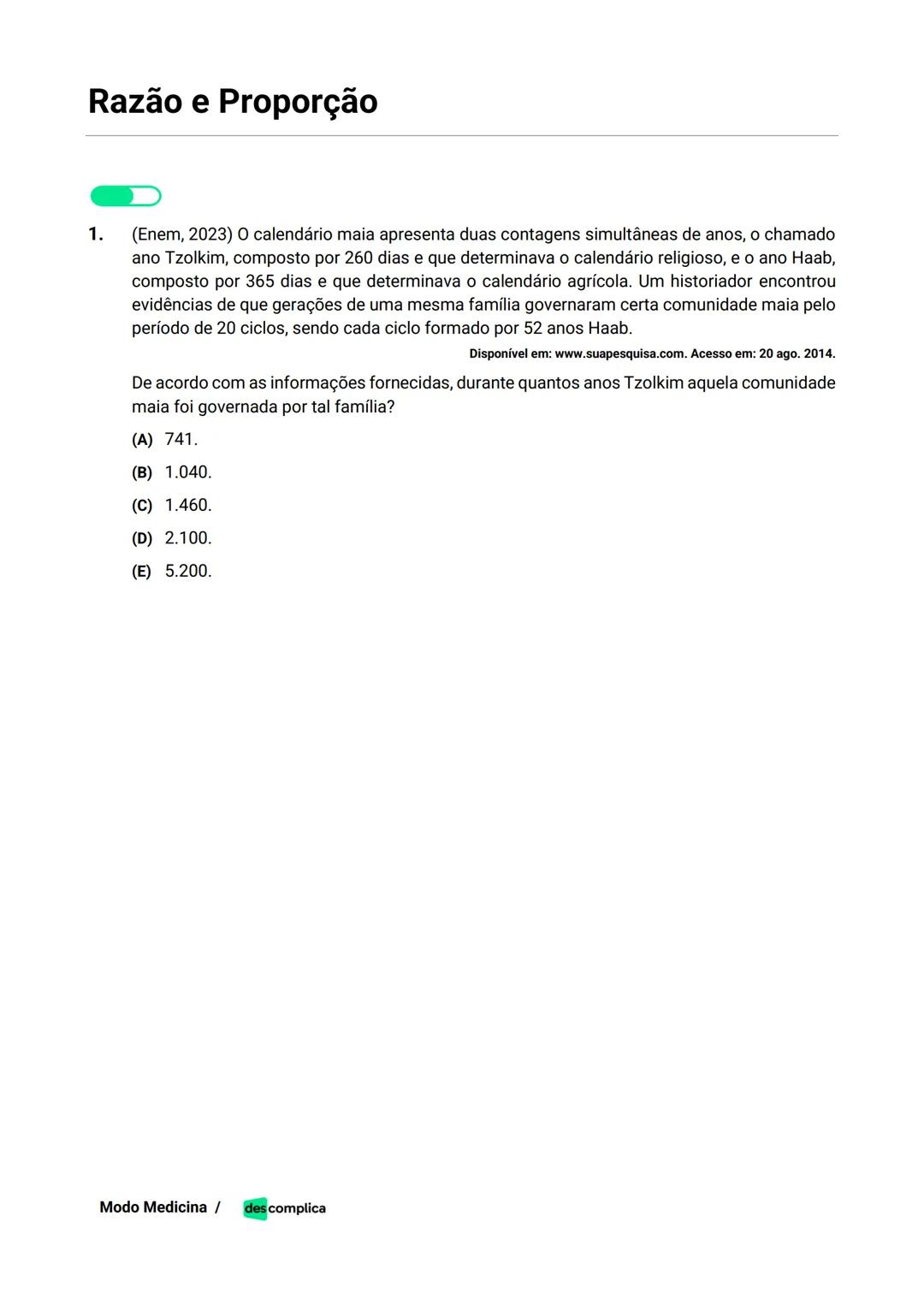 des complica
APOSTILA
MODO MEDICINA
VOLUME 2
UMA CURADORIA DE QUESTÕES ENEM QUE VAI TURBINAR SEUS ESTUDOS
RUMO À APROVAÇÃO EM MEDICINA! Sumá