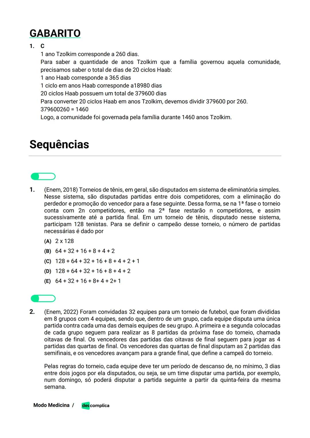 des complica
APOSTILA
MODO MEDICINA
VOLUME 2
UMA CURADORIA DE QUESTÕES ENEM QUE VAI TURBINAR SEUS ESTUDOS
RUMO À APROVAÇÃO EM MEDICINA! Sumá