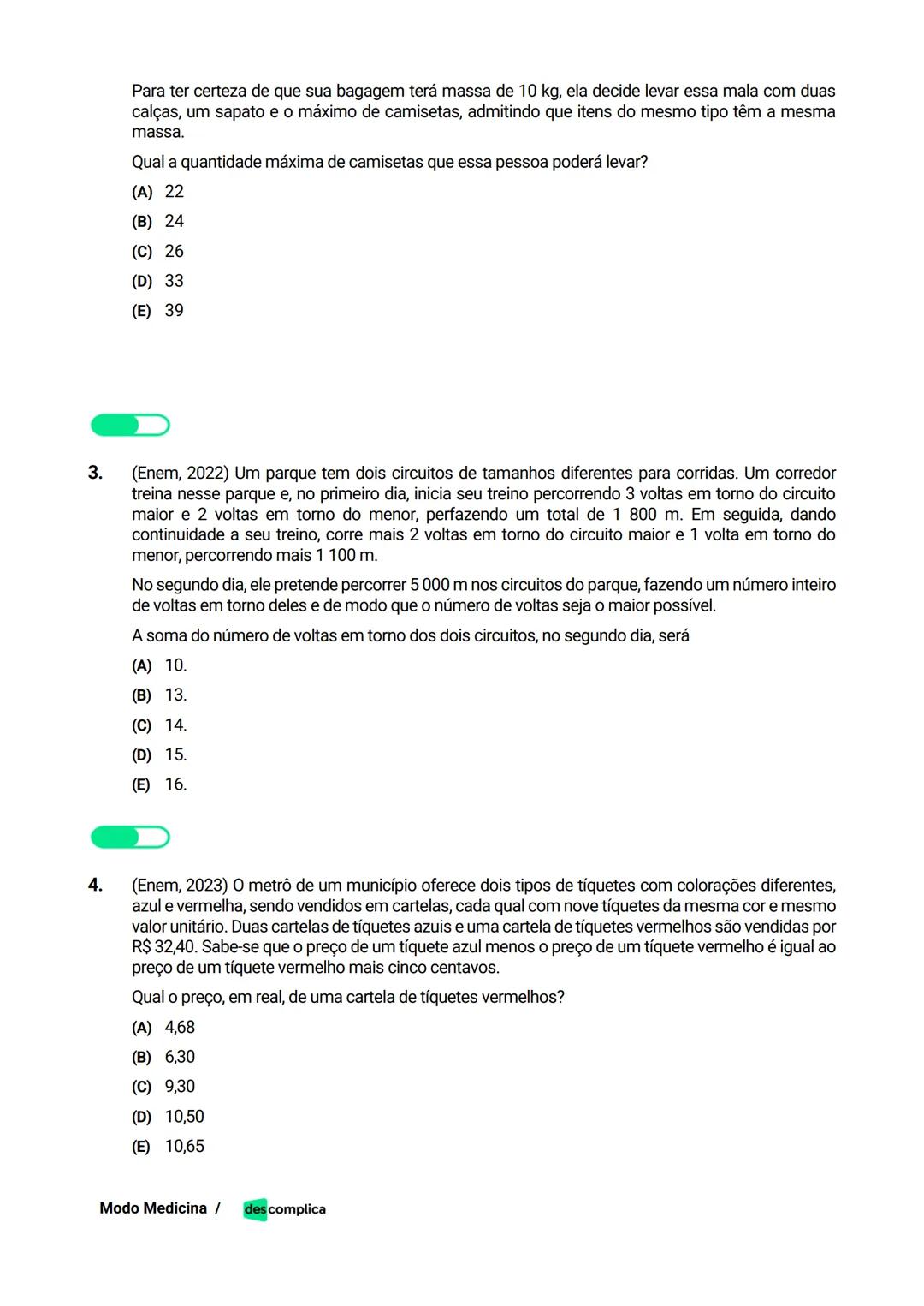 des complica
APOSTILA
MODO MEDICINA
VOLUME 2
UMA CURADORIA DE QUESTÕES ENEM QUE VAI TURBINAR SEUS ESTUDOS
RUMO À APROVAÇÃO EM MEDICINA! Sumá