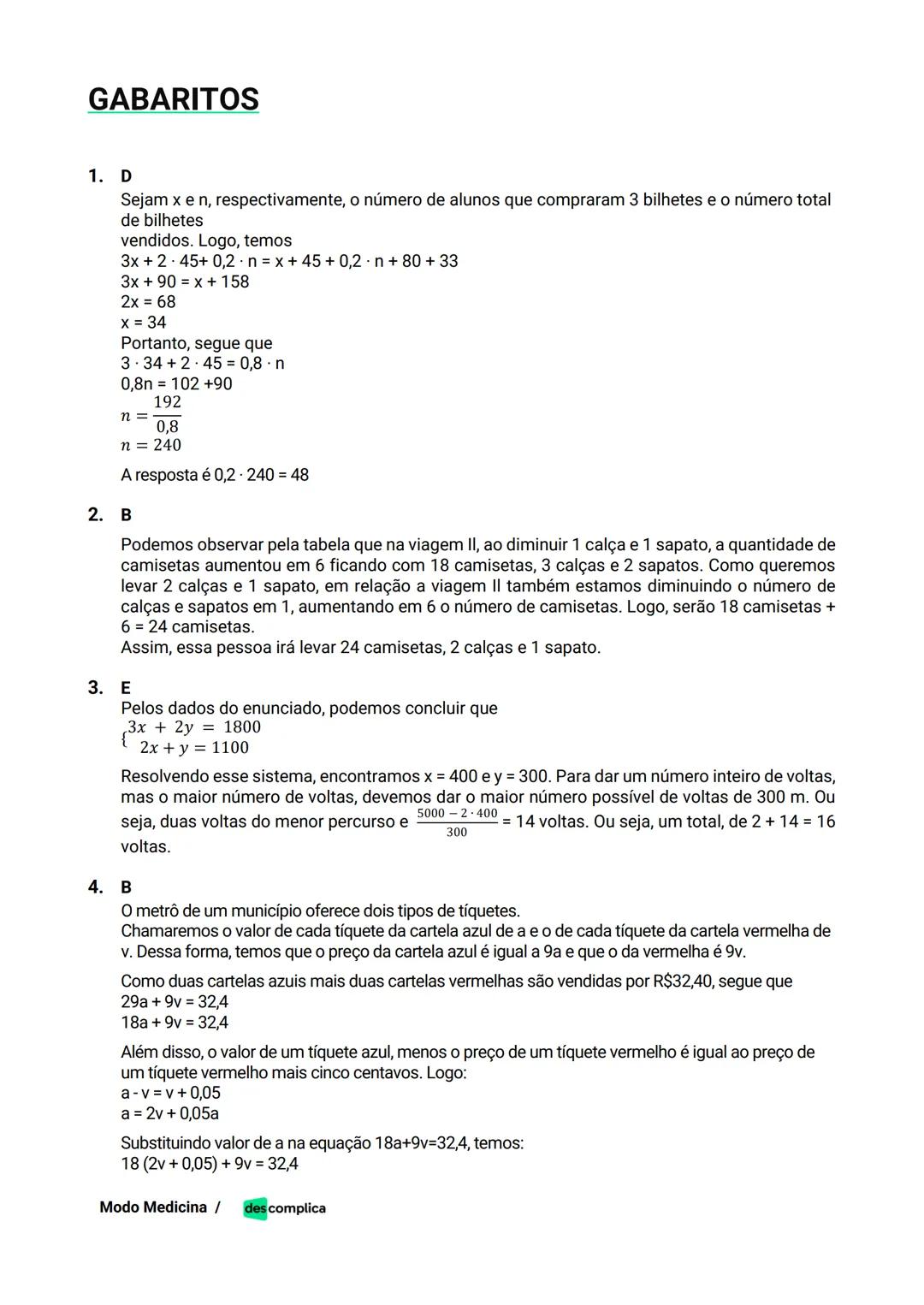 des complica
APOSTILA
MODO MEDICINA
VOLUME 2
UMA CURADORIA DE QUESTÕES ENEM QUE VAI TURBINAR SEUS ESTUDOS
RUMO À APROVAÇÃO EM MEDICINA! Sumá