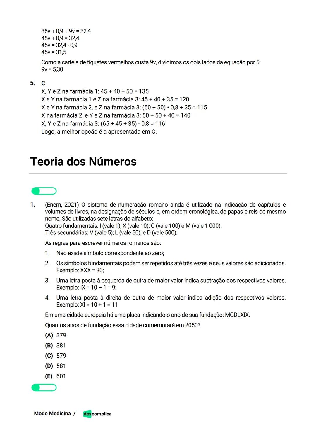 des complica
APOSTILA
MODO MEDICINA
VOLUME 2
UMA CURADORIA DE QUESTÕES ENEM QUE VAI TURBINAR SEUS ESTUDOS
RUMO À APROVAÇÃO EM MEDICINA! Sumá