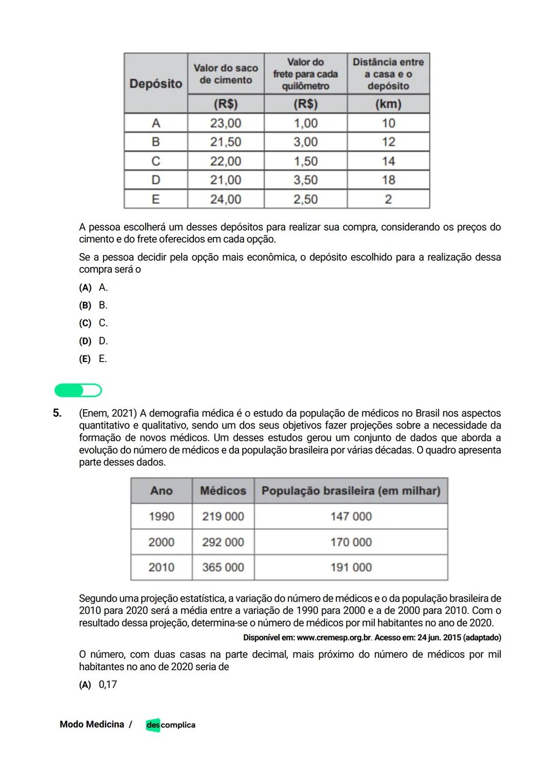 des complica
APOSTILA
MODO MEDICINA
VOLUME 2
UMA CURADORIA DE QUESTÕES ENEM QUE VAI TURBINAR SEUS ESTUDOS
RUMO À APROVAÇÃO EM MEDICINA! Sumá