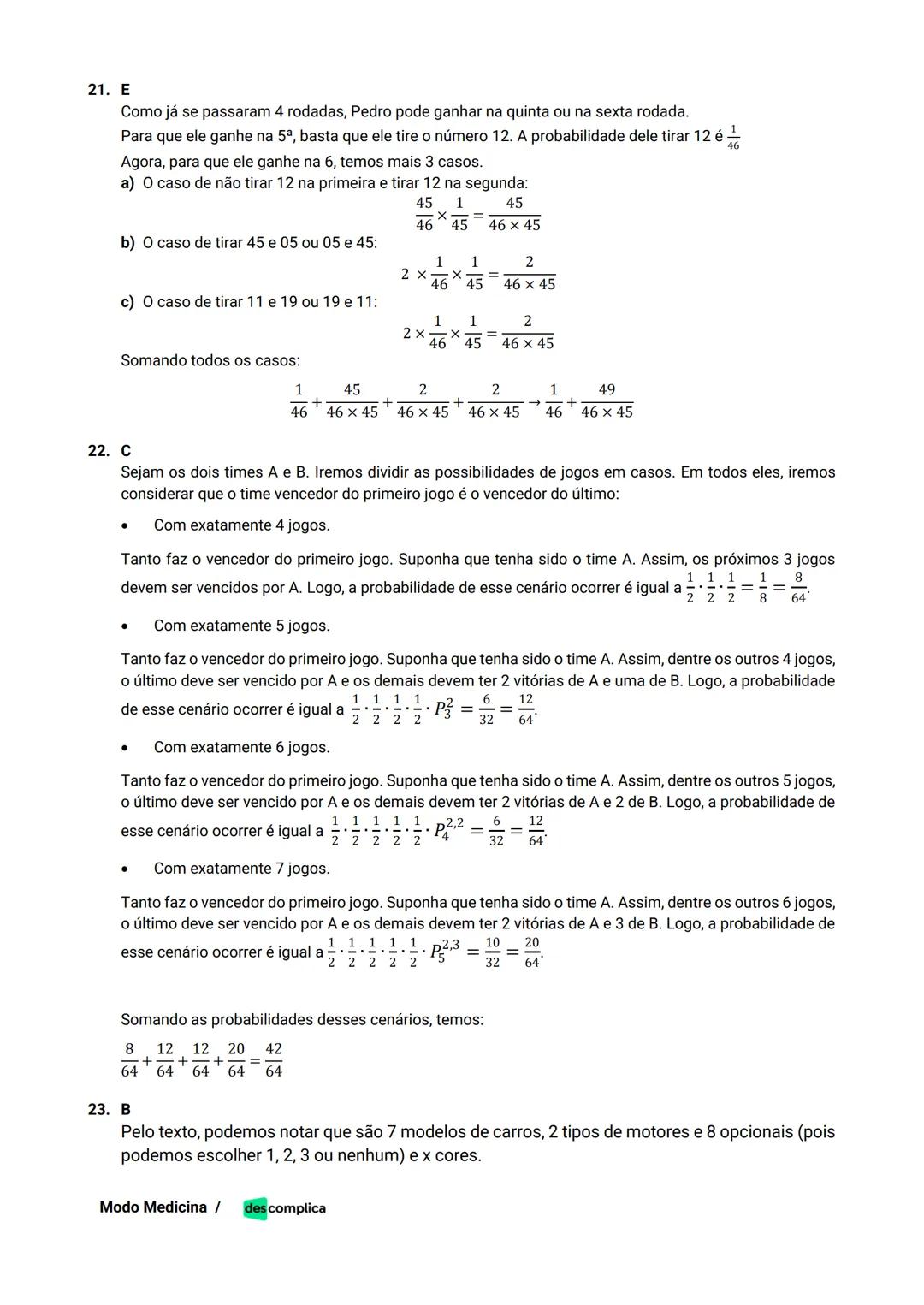 des complica
APOSTILA
MODO MEDICINA
VOLUME 2
UMA CURADORIA DE QUESTÕES ENEM QUE VAI TURBINAR SEUS ESTUDOS
RUMO À APROVAÇÃO EM MEDICINA! Sumá
